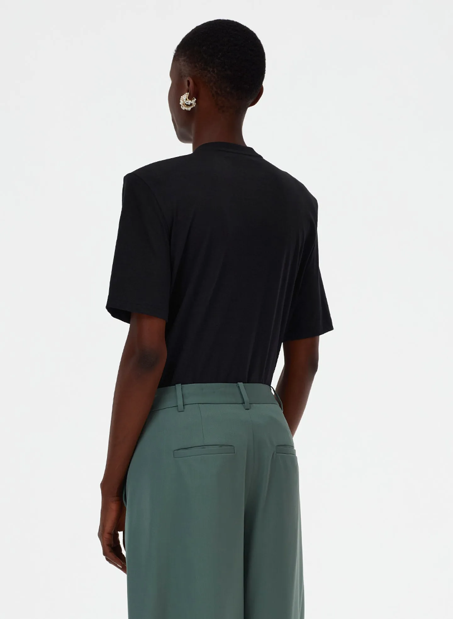 Removable Shoulder Pad T-Shirt sold by Tibi product image thumbnail 3