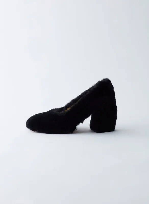 Bela Faux Fur Pump made by Tibi