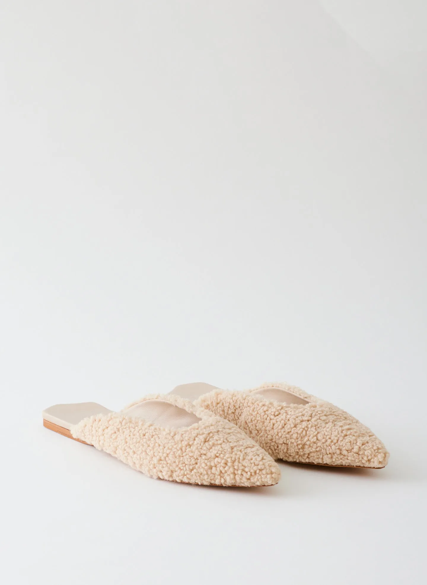 Nori Short Faux Fur Slide sold by Tibi product image thumbnail 5