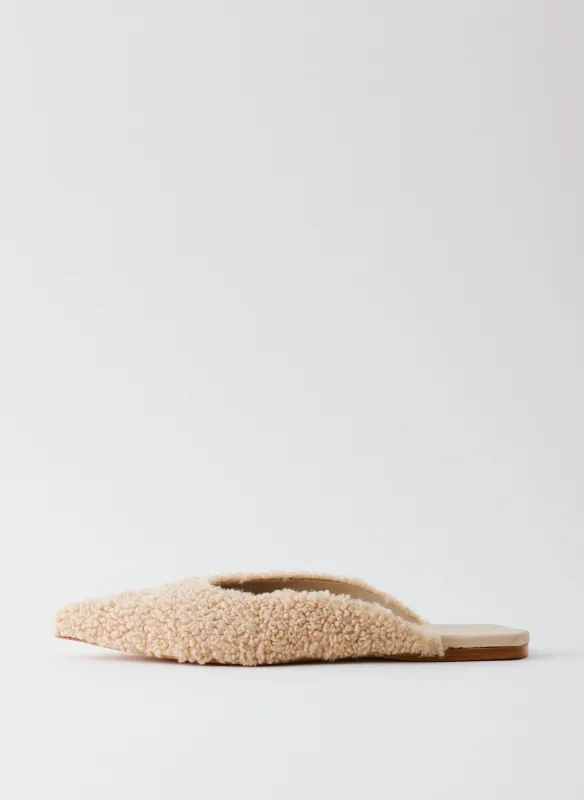 Nori Short Faux Fur Slide made by Tibi