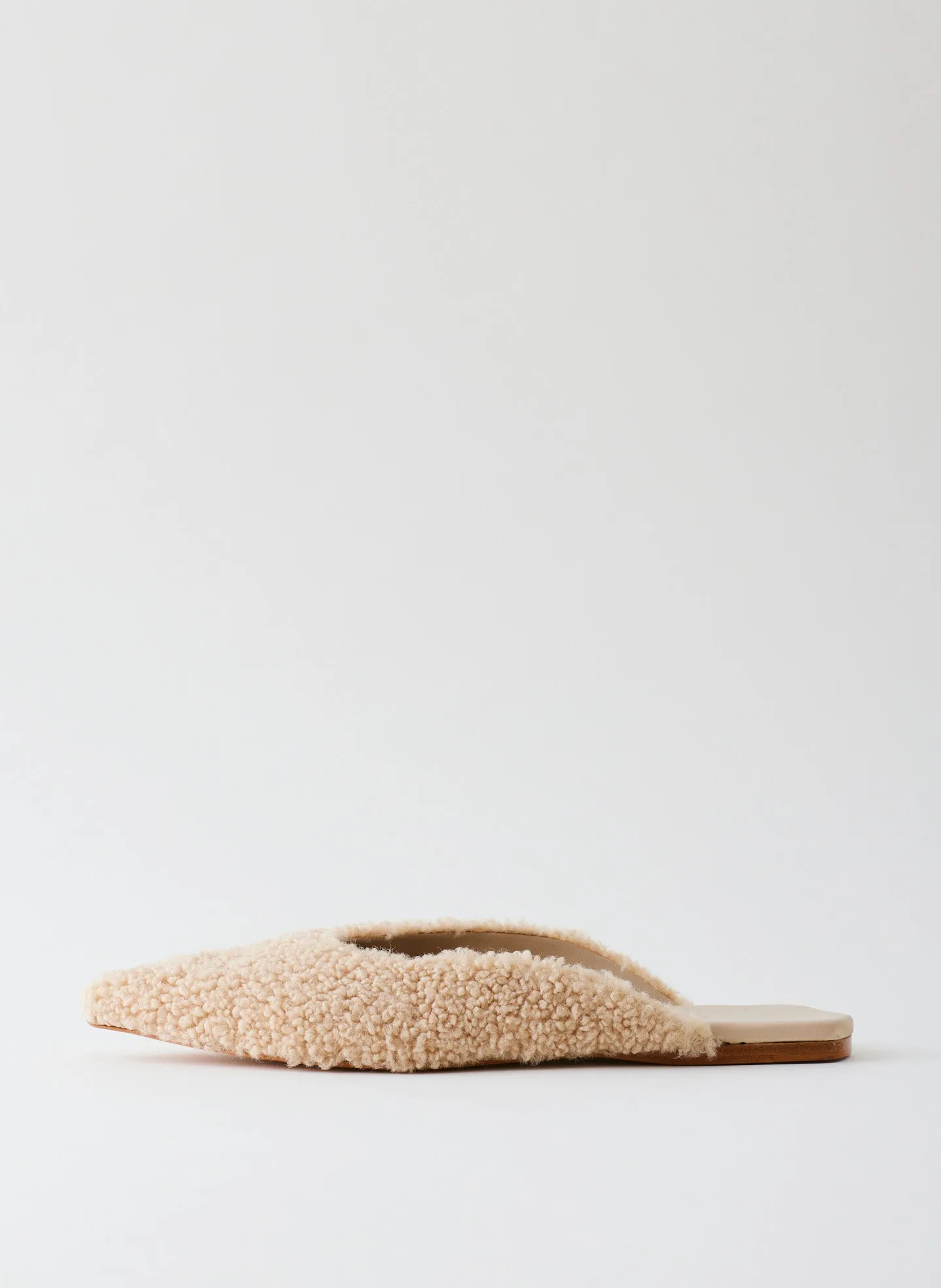 Nori Short Faux Fur Slide sold by Tibi