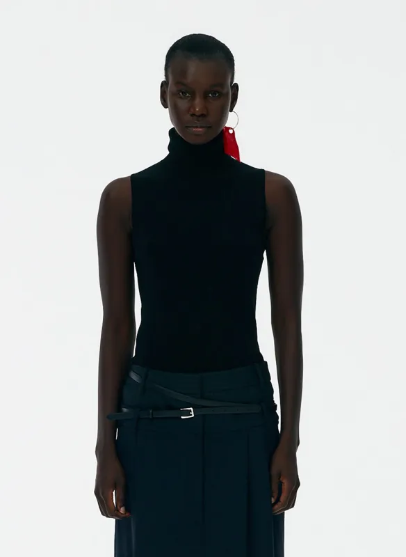 Feather Weight Ribbed Turtleneck Sweater Tank sold by Tibi