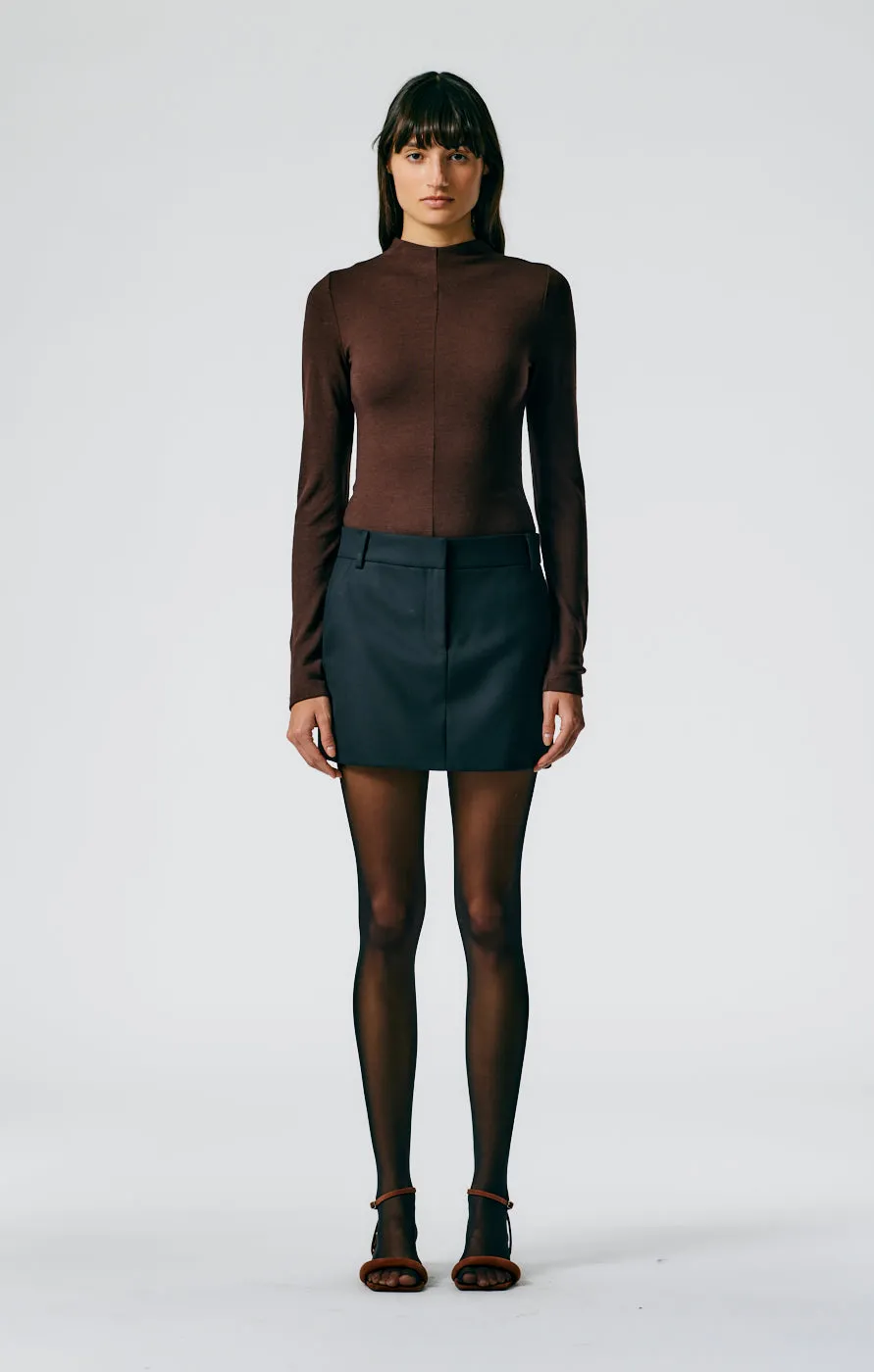 Heavy Wool Plainweave Mini Trouser Skirt sold by Tibi product image thumbnail 2