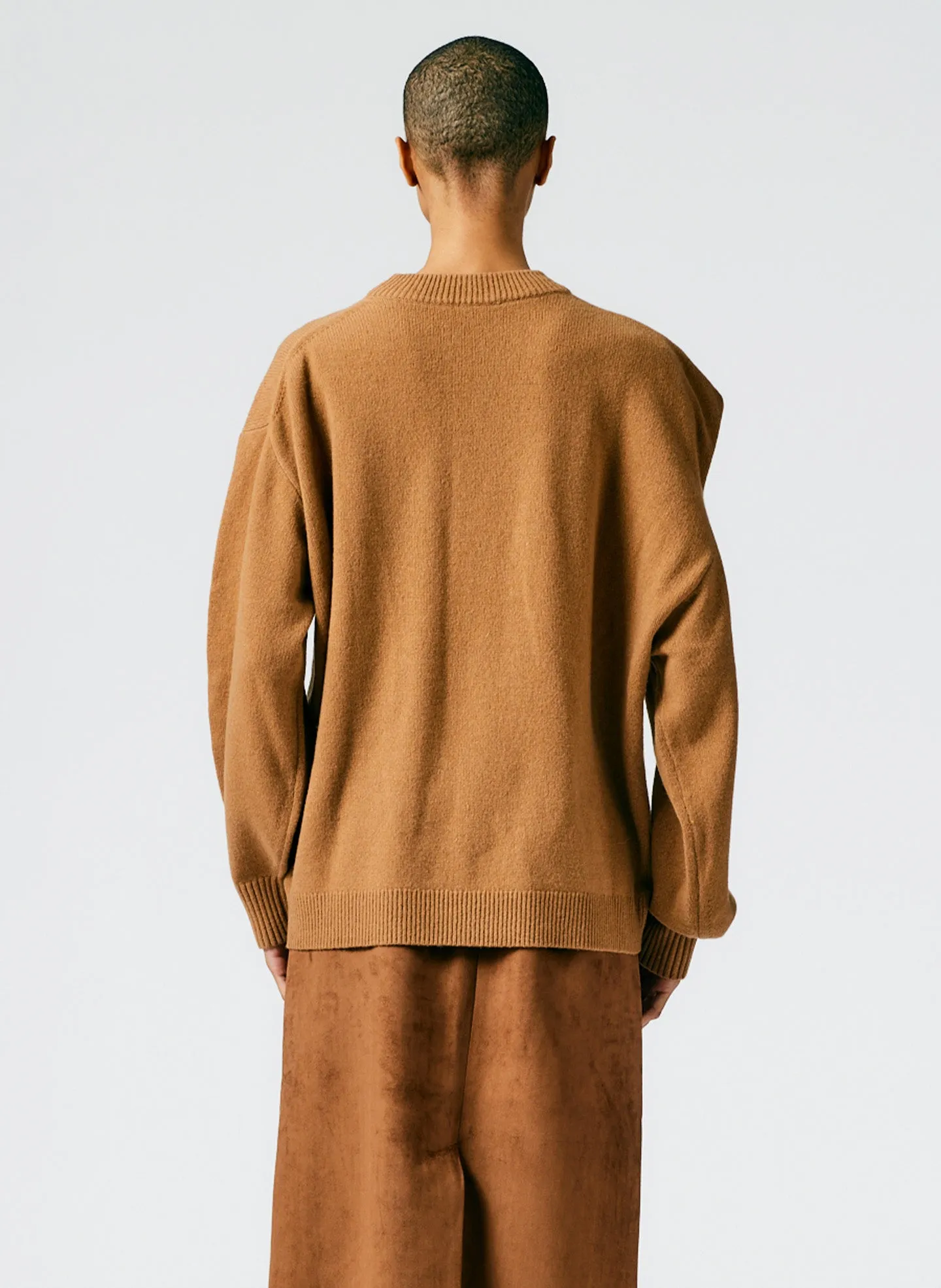 Recycled Cashmere Carre Crewneck Pullover sold by Tibi product image thumbnail 4