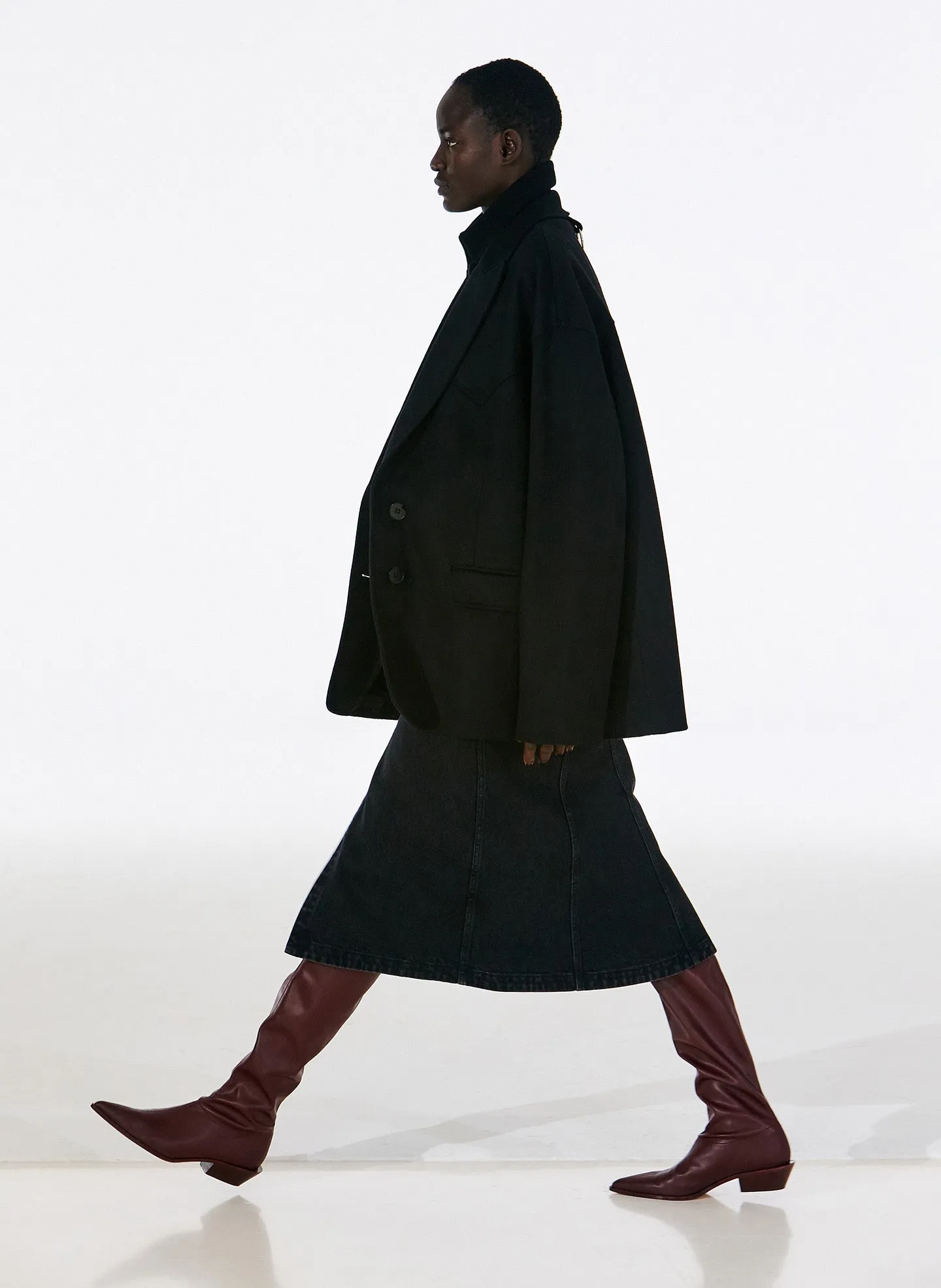 Bronson Faux Nappa Stretch Boot - Narrow Calf sold by Tibi product image thumbnail 2