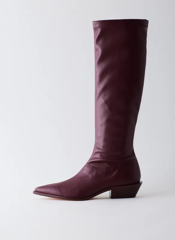Bronson Faux Nappa Stretch Boot - Narrow Calf made by Tibi
