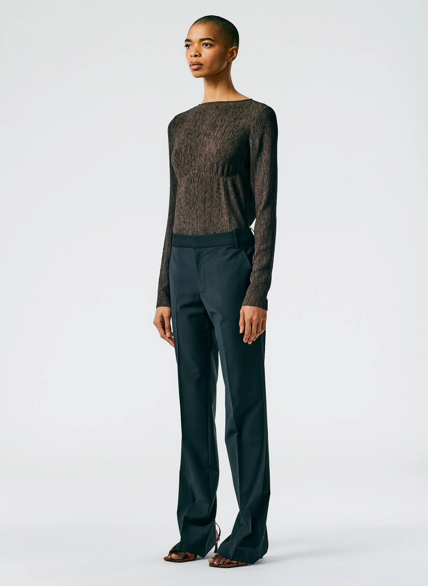 Tropical Wool Elfie Trouser with Slits - Regular sold by Tibi product image thumbnail 3