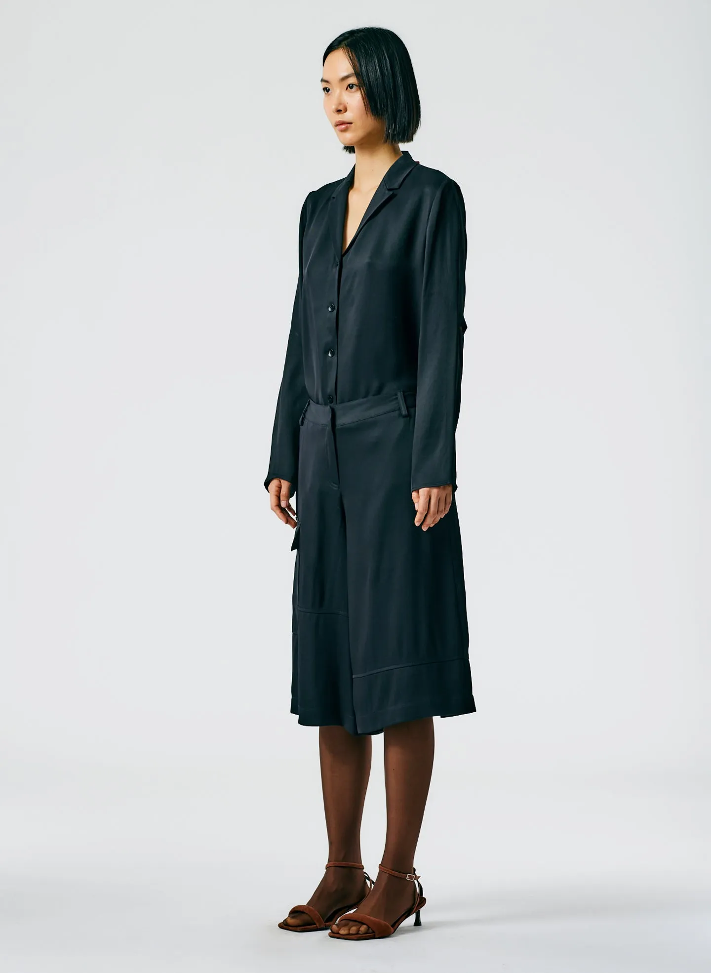 Eco Acetate Viscose Shirt Jacket sold by Tibi product image thumbnail 3
