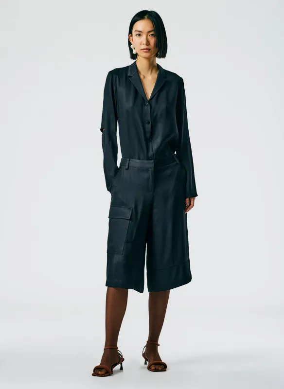 Eco Acetate Viscose Shirt Jacket made by Tibi