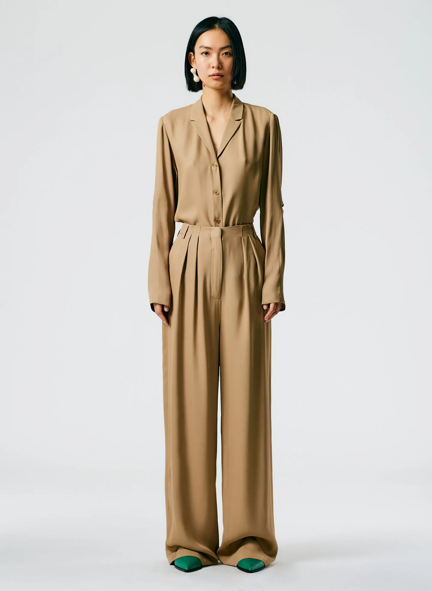 Eco Acetate Viscose Lauren Trouser sold by Tibi