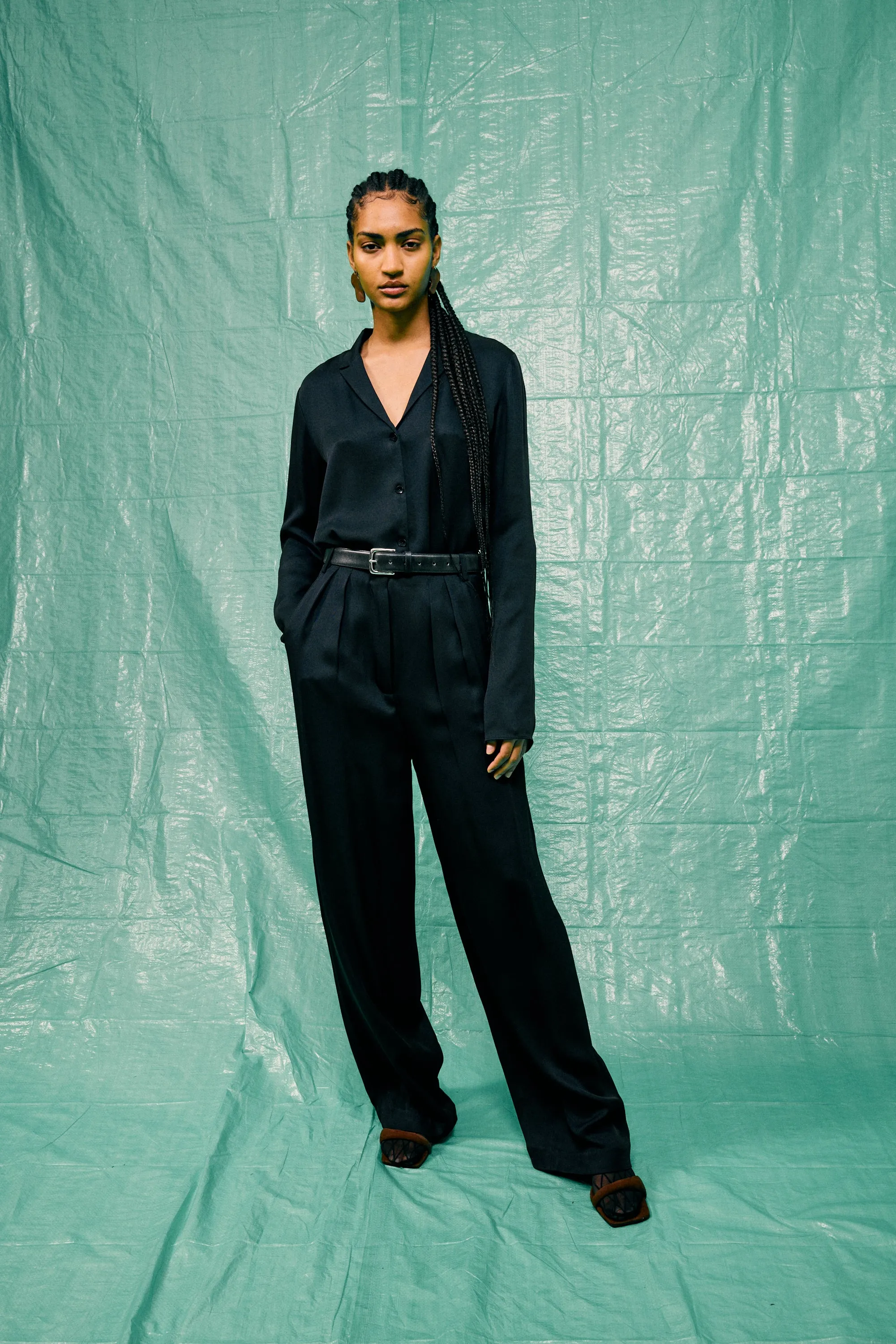 Eco Acetate Viscose Lauren Trouser sold by Tibi product image thumbnail 2