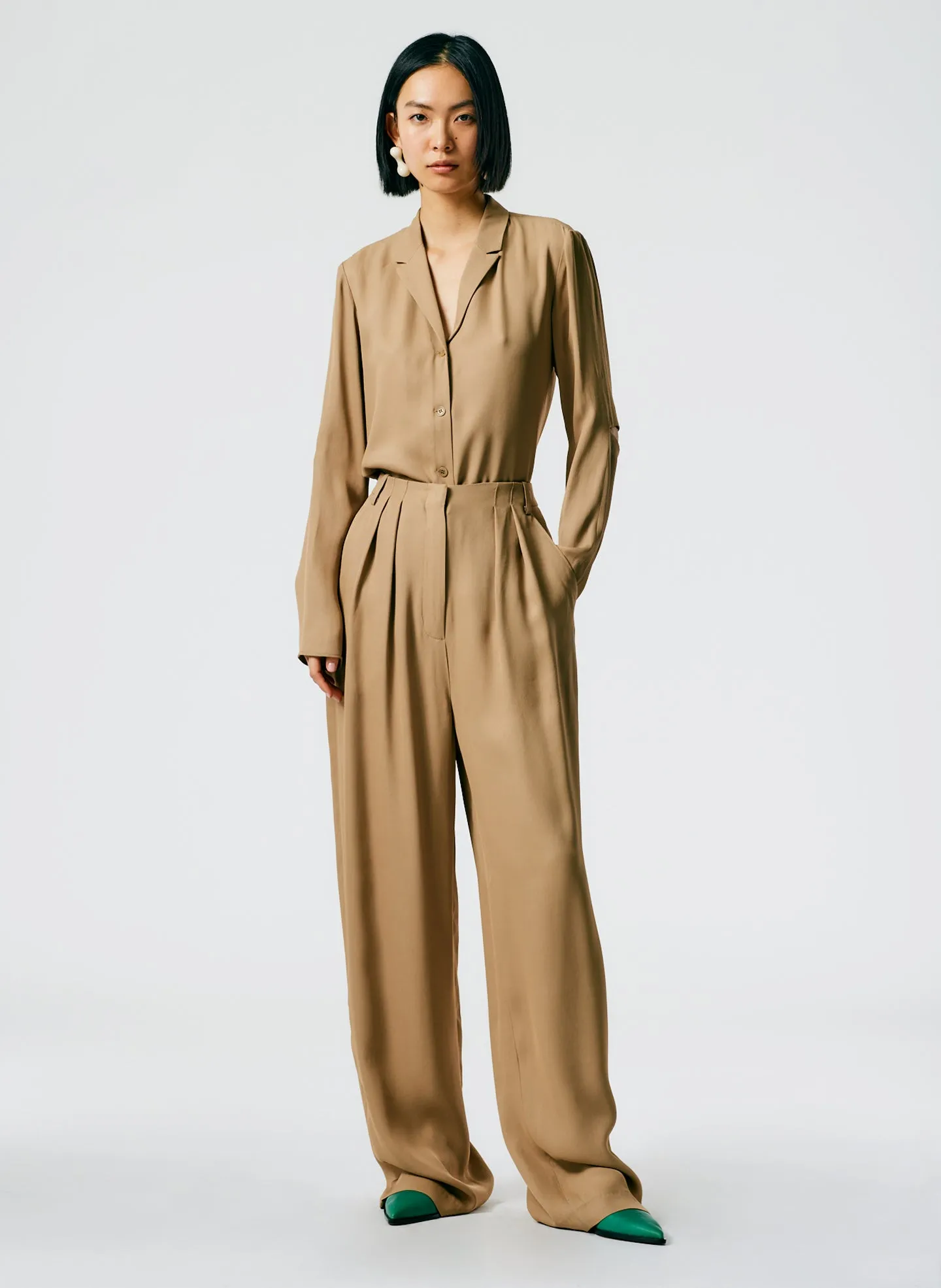 Eco Acetate Viscose Lauren Trouser sold by Tibi product image thumbnail 5