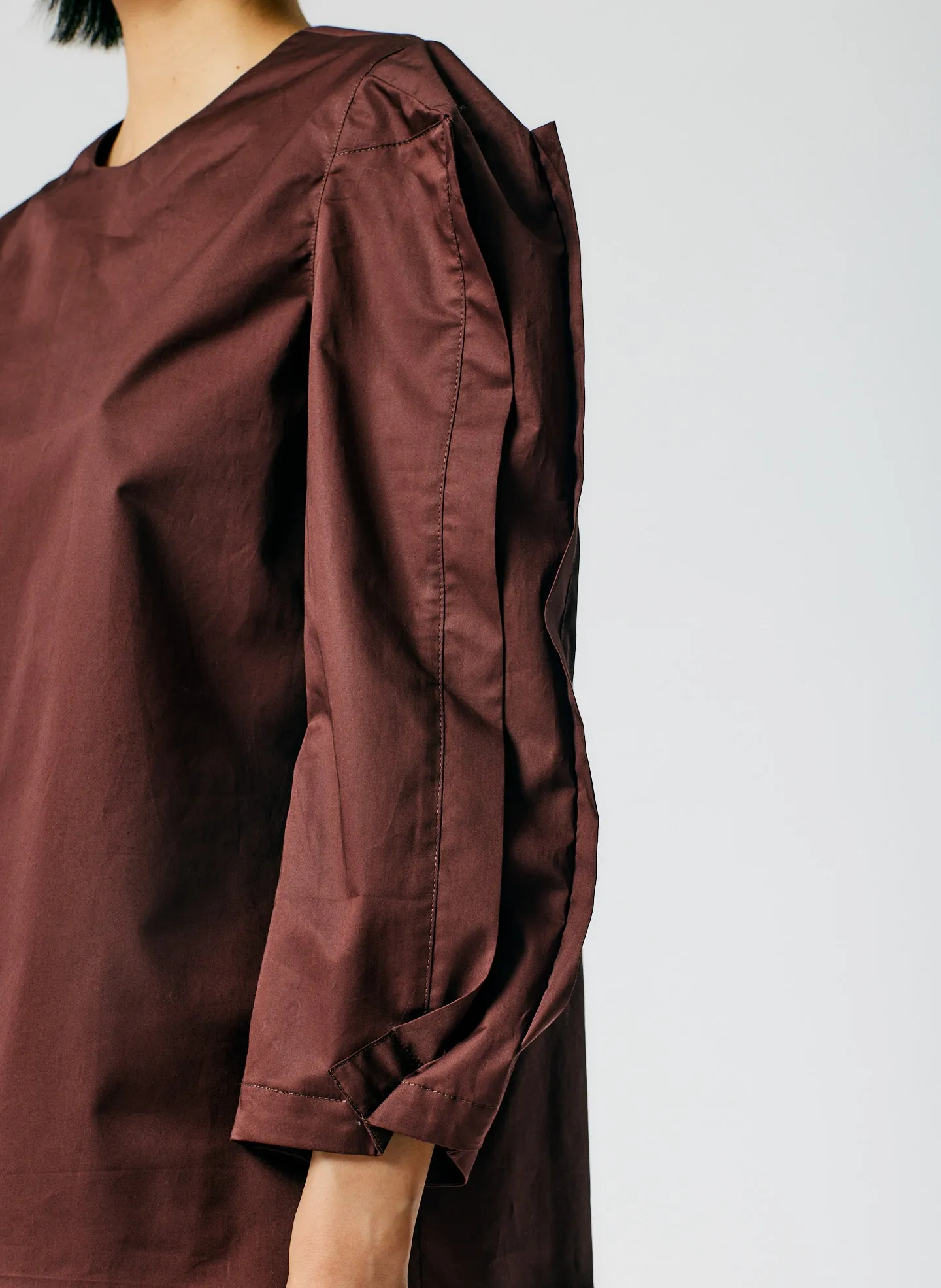 Lightweight Cotton Sateen Square Sleeve Top sold by Tibi product image thumbnail 5