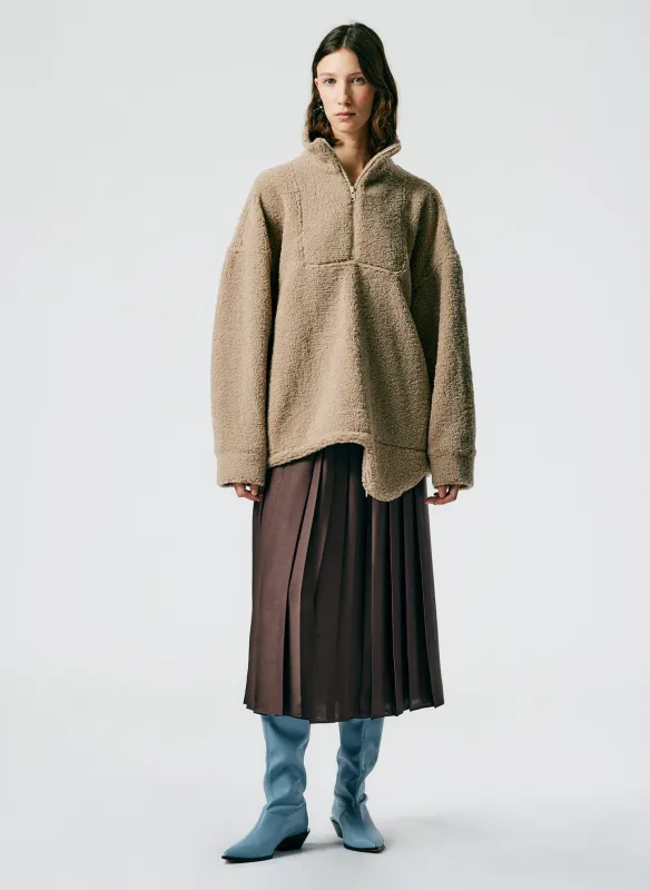 Cozy Fleece Anorak Zip Up made by Tibi