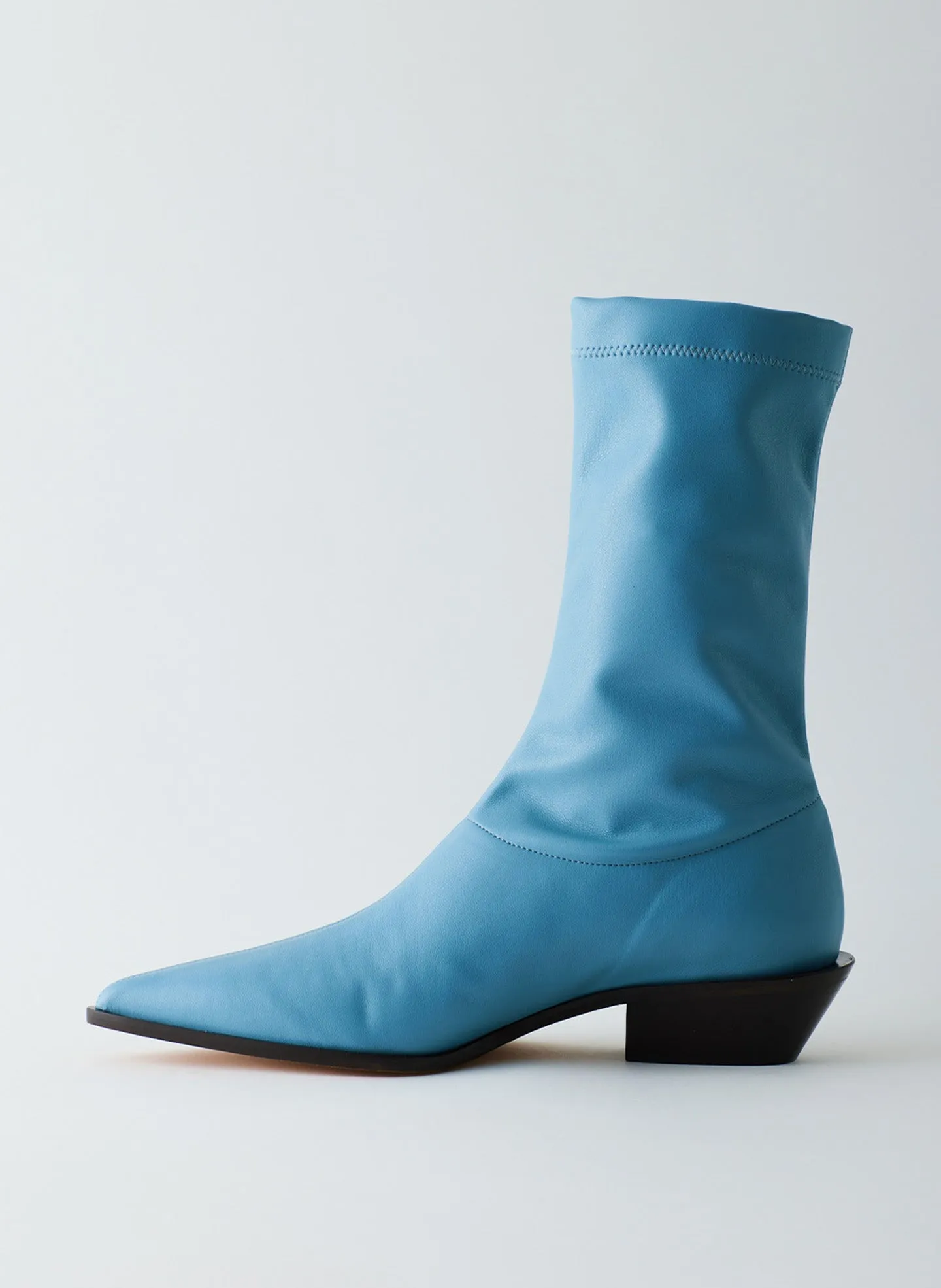 Leo Faux Nappa Stretch Low Boot sold by Tibi product image thumbnail 3