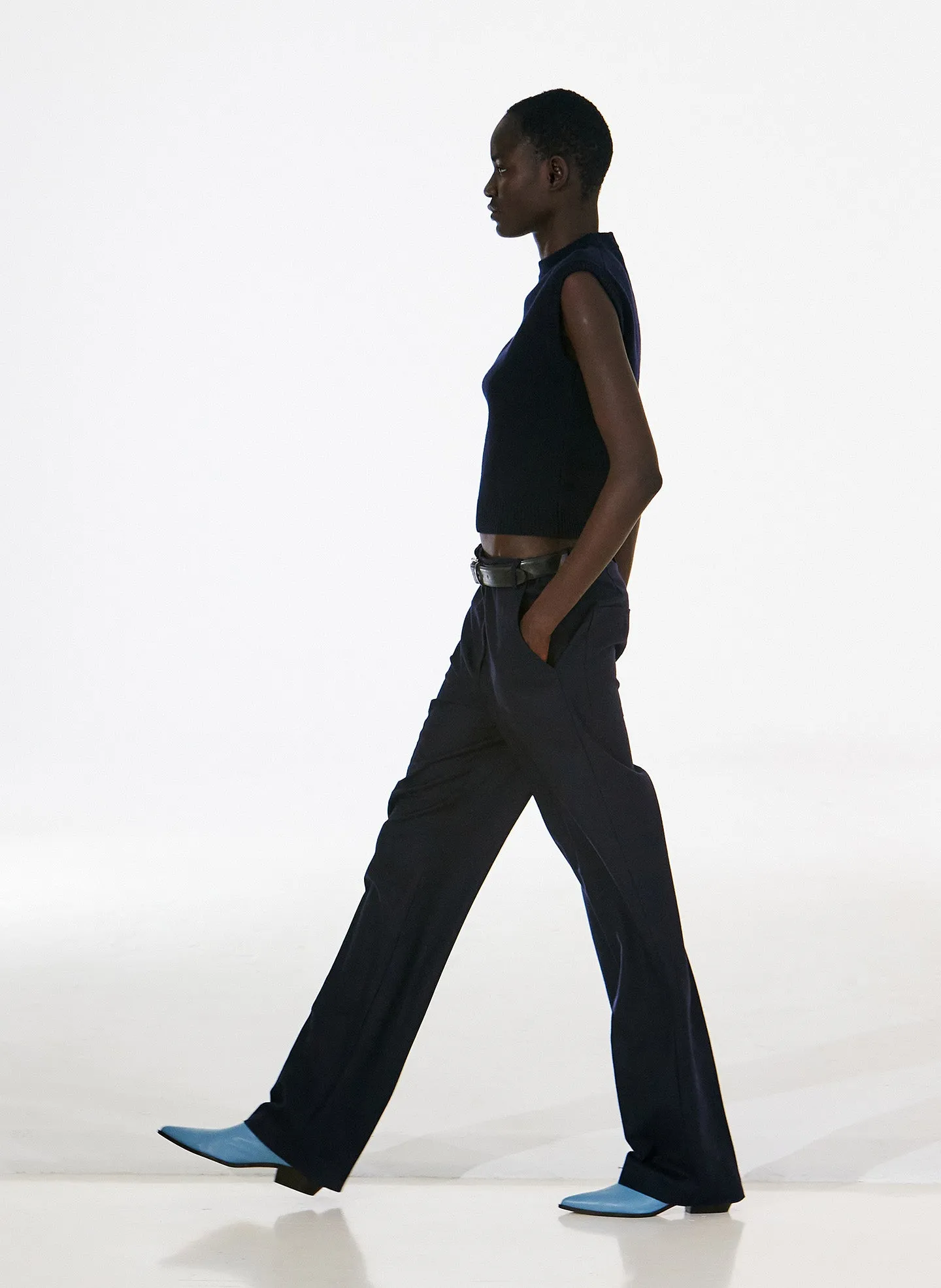 Leo Faux Nappa Stretch Low Boot sold by Tibi product image thumbnail 2