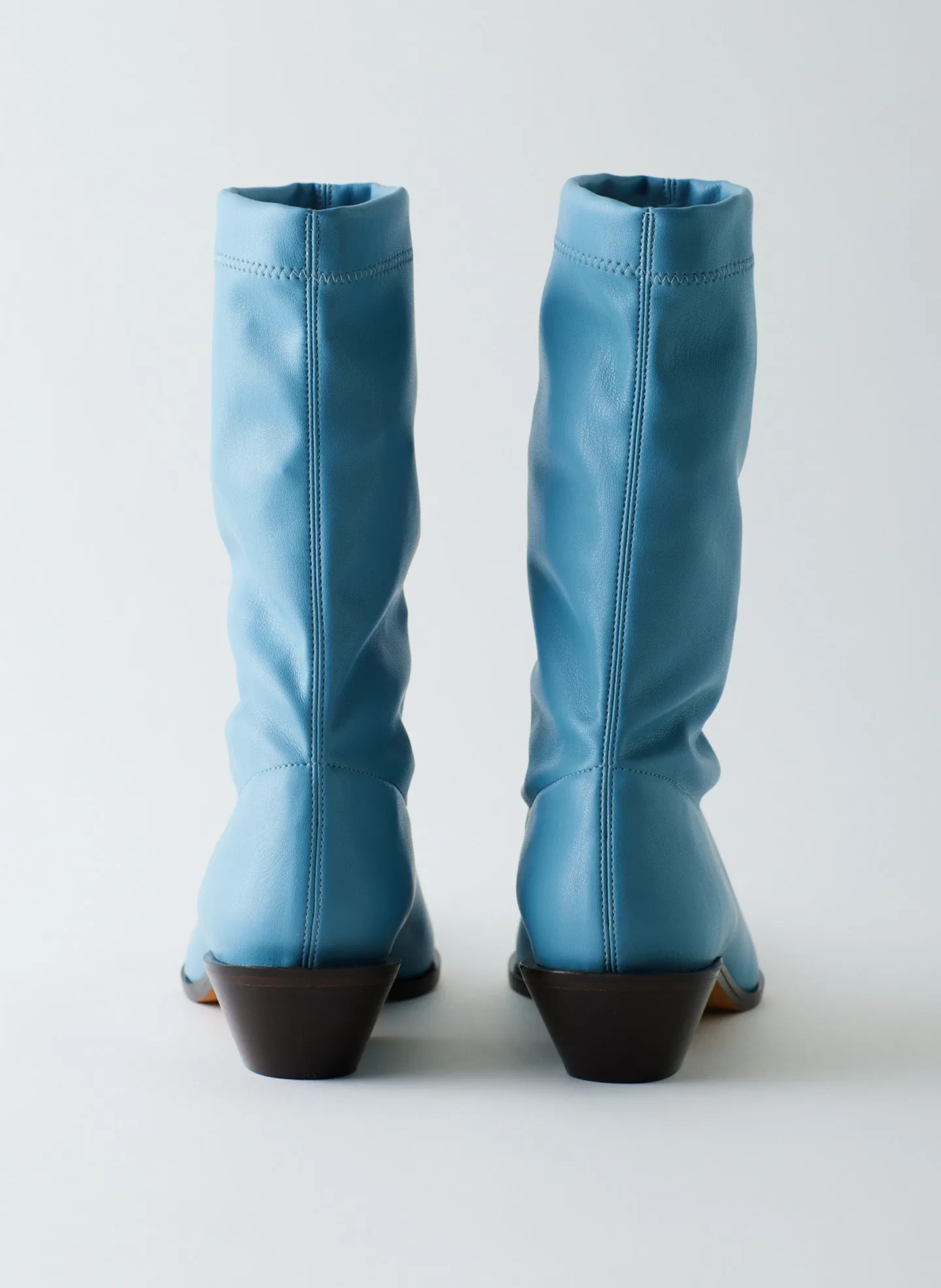 Leo Faux Nappa Stretch Low Boot sold by Tibi product image thumbnail 5