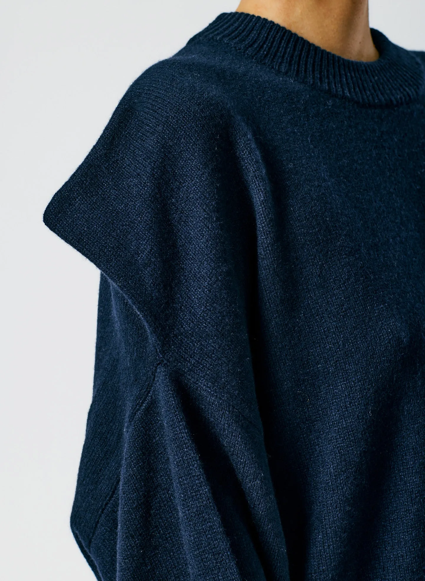Recycled Cashmere Carre Crewneck Pullover sold by Tibi product image thumbnail 5