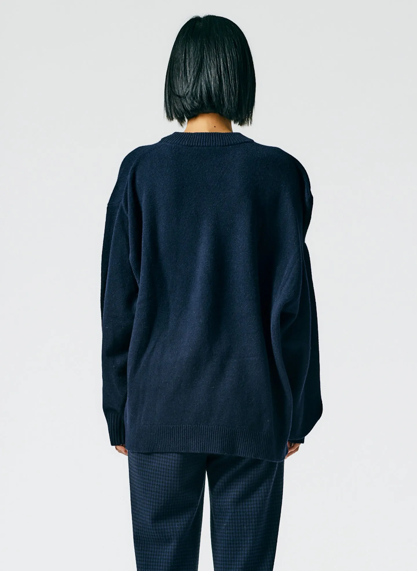 Recycled Cashmere Carre Crewneck Pullover sold by Tibi product image thumbnail 4