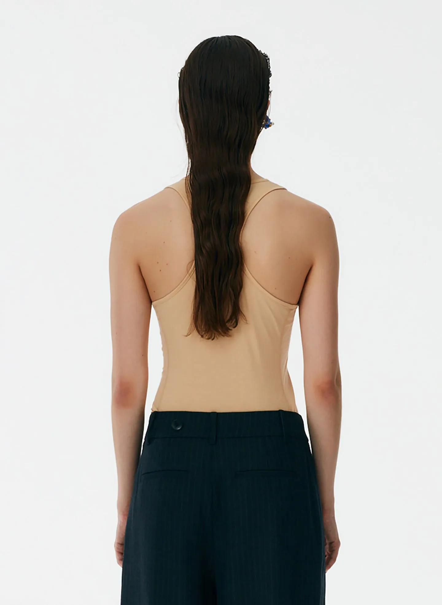 T-Shirt Racerback Bodysuit sold by Tibi product image thumbnail 3