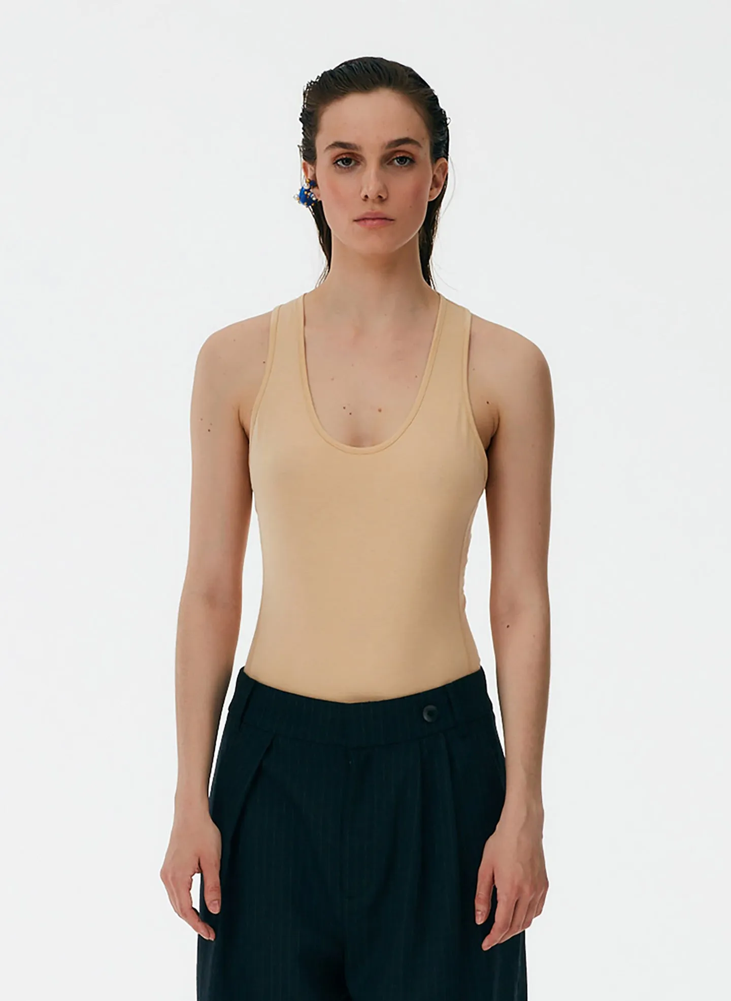 T-Shirt Racerback Bodysuit sold by Tibi