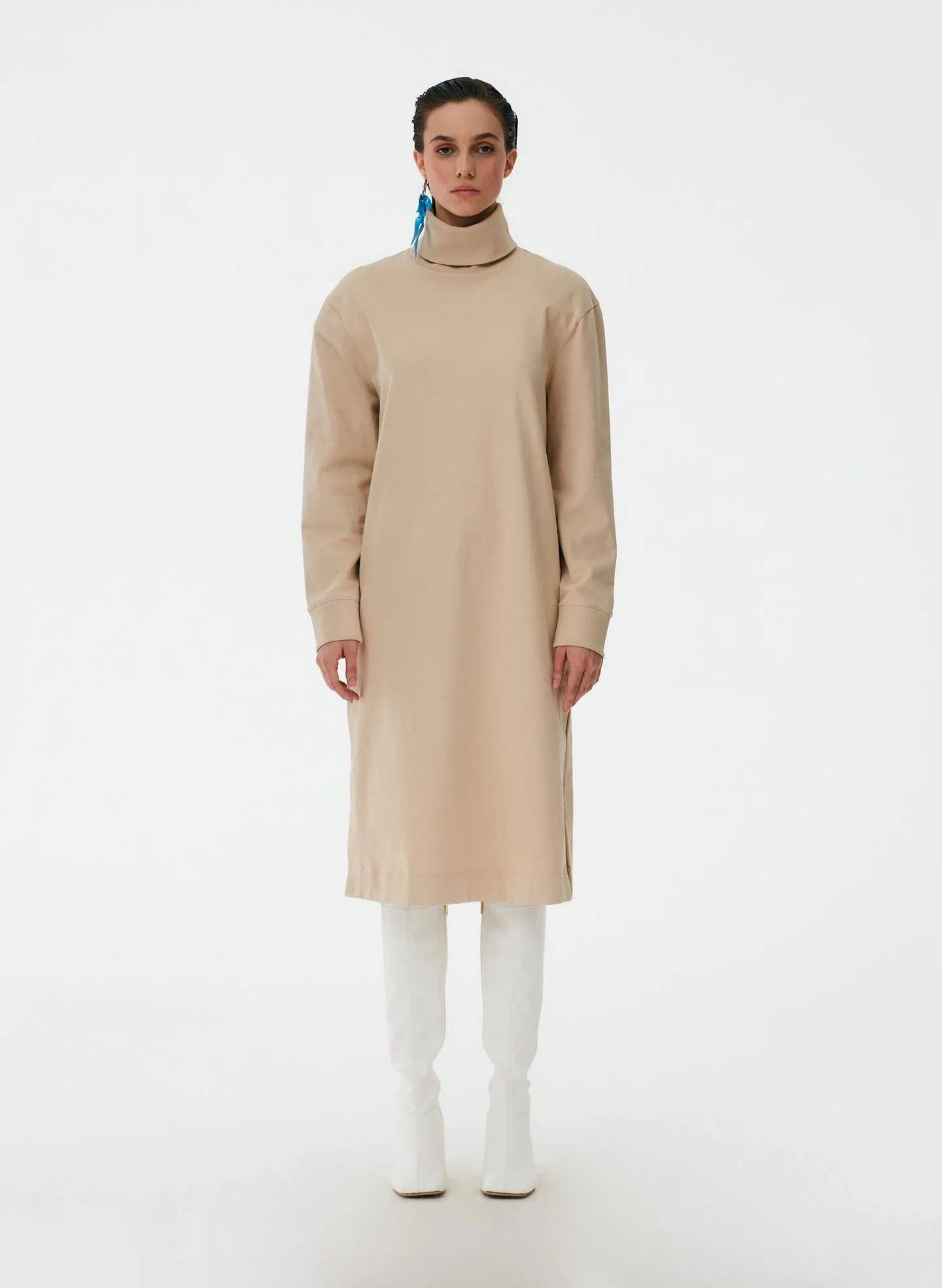 Punto Milano Turtleneck T-Shirt Dress sold by Tibi