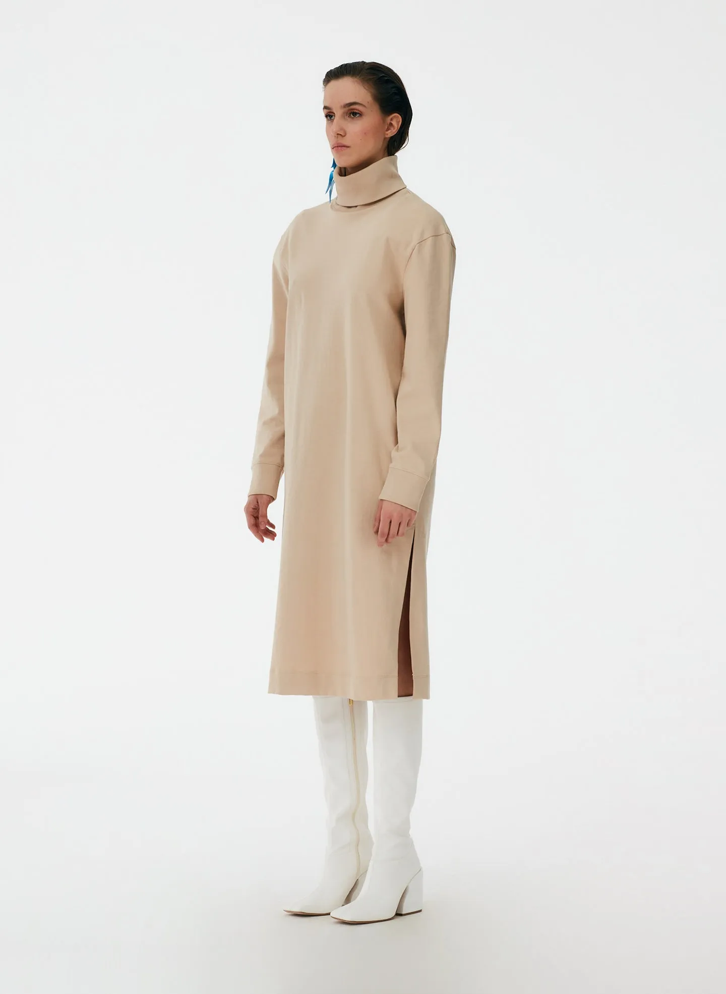 Punto Milano Turtleneck T-Shirt Dress sold by Tibi product image thumbnail 3
