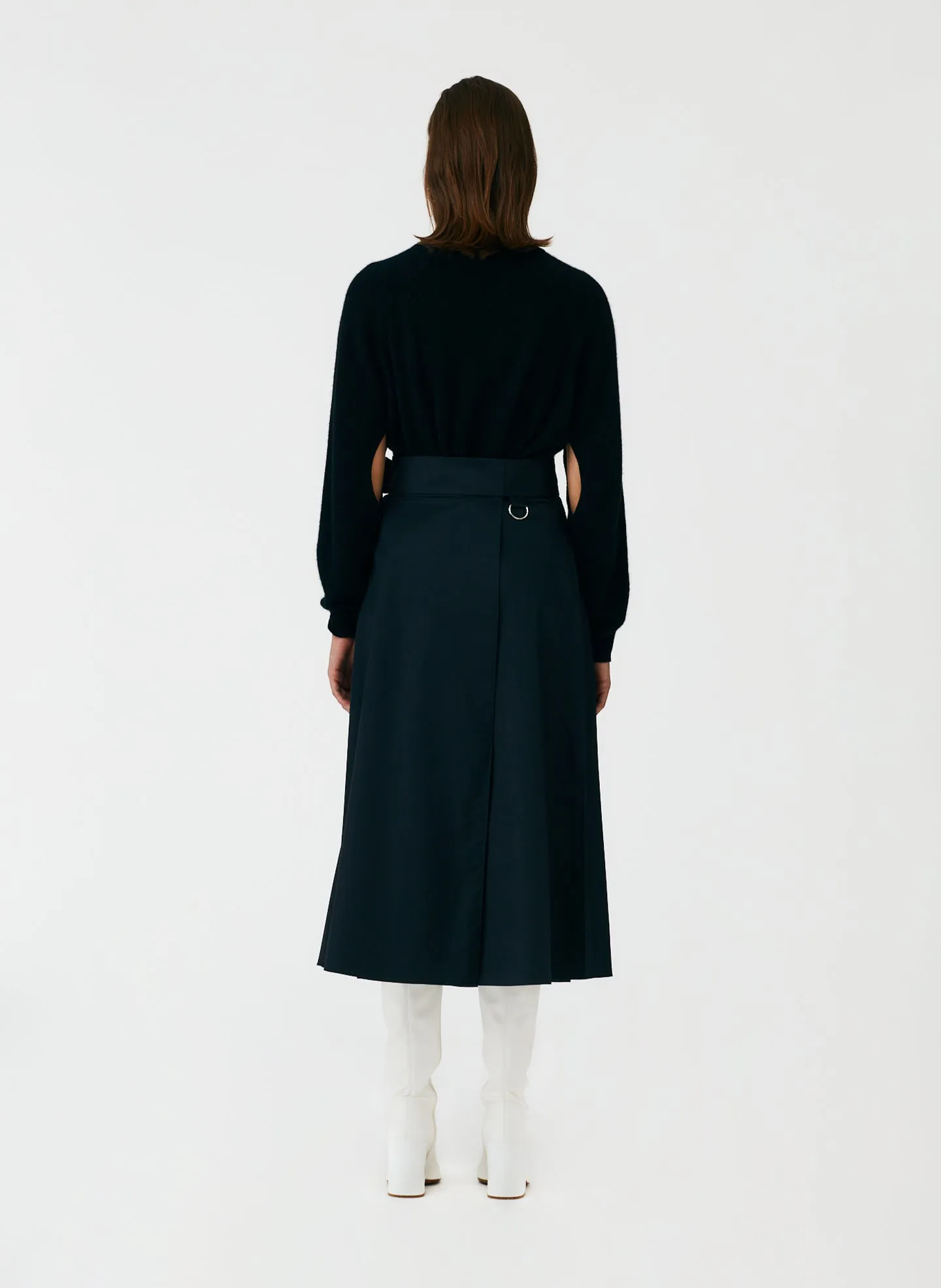 Eco Poplin Back Wrap Skirt sold by Tibi product image thumbnail 3