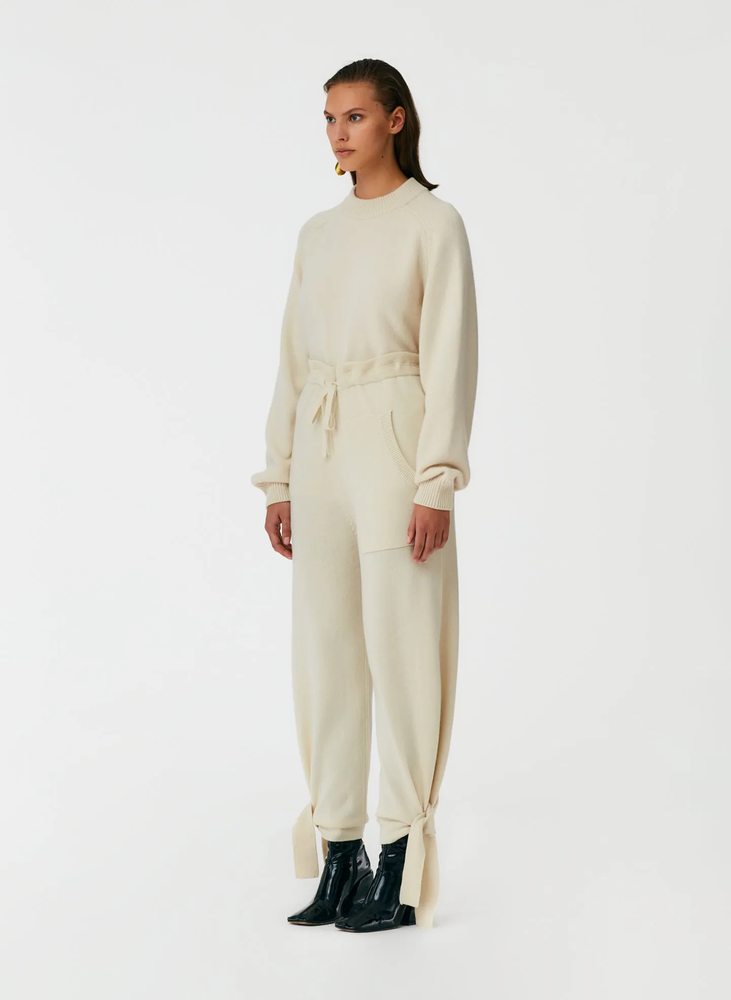 Cashmere Tie Lounge Sweatpants sold by Tibi product image thumbnail 3