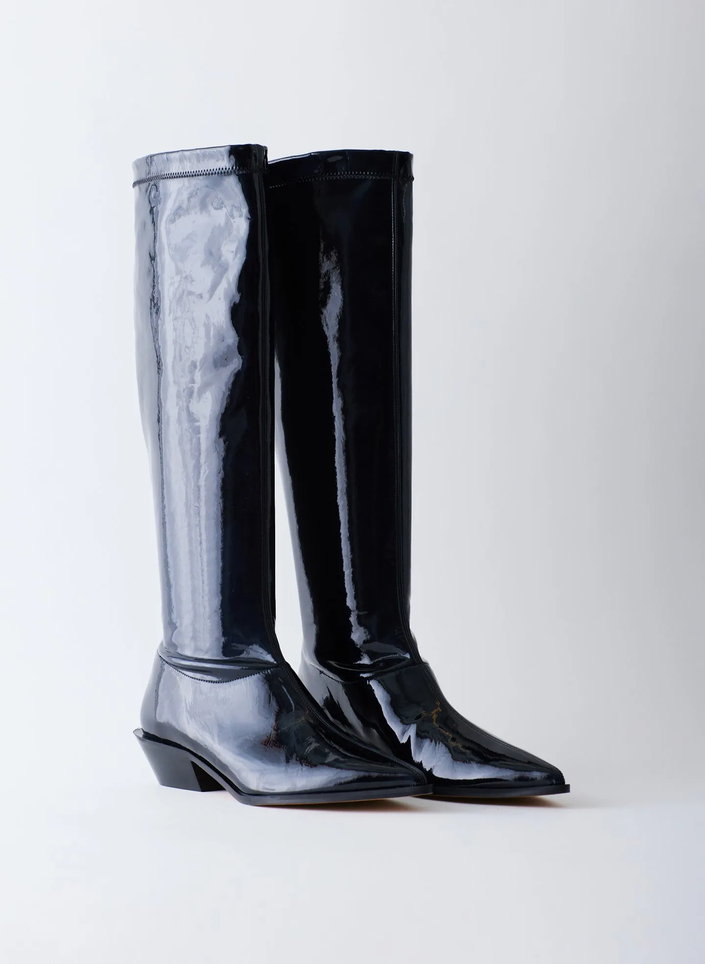 Bronson Faux Patent Leather Boot - Regular Calf sold by Tibi product image thumbnail 4