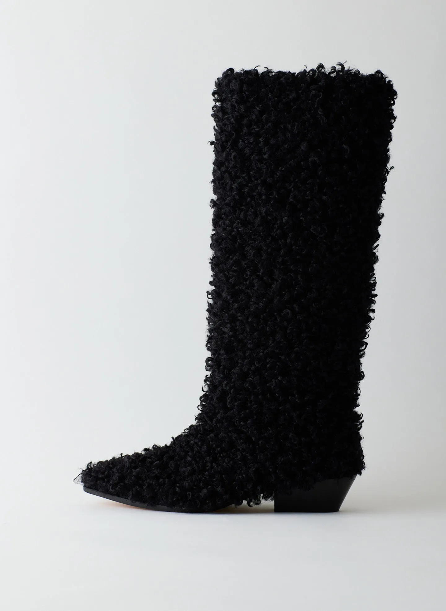 Lola Long Faux Fur Boot sold by Tibi