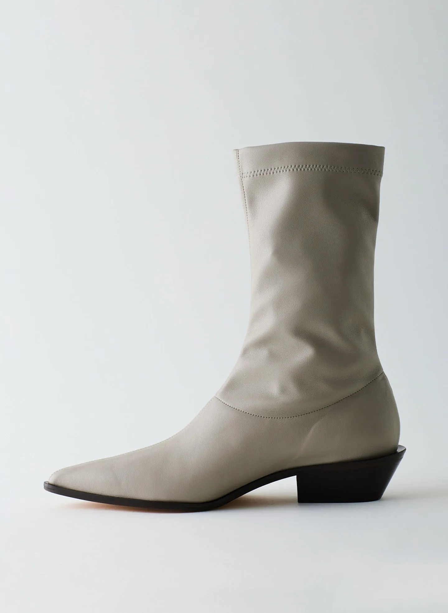 Leo Faux Nappa Stretch Low Boot sold by Tibi product image thumbnail 3