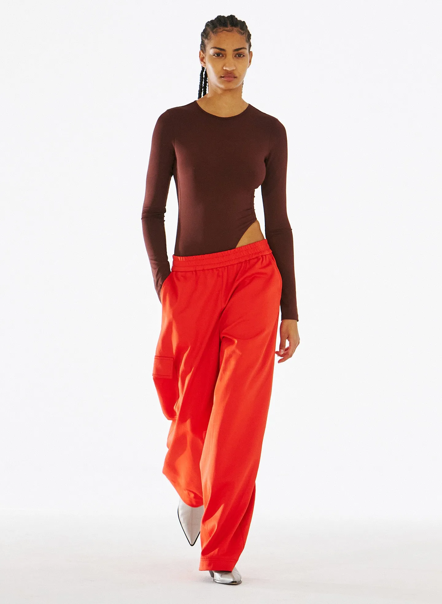 Leo Faux Nappa Stretch Low Boot sold by Tibi product image thumbnail 2