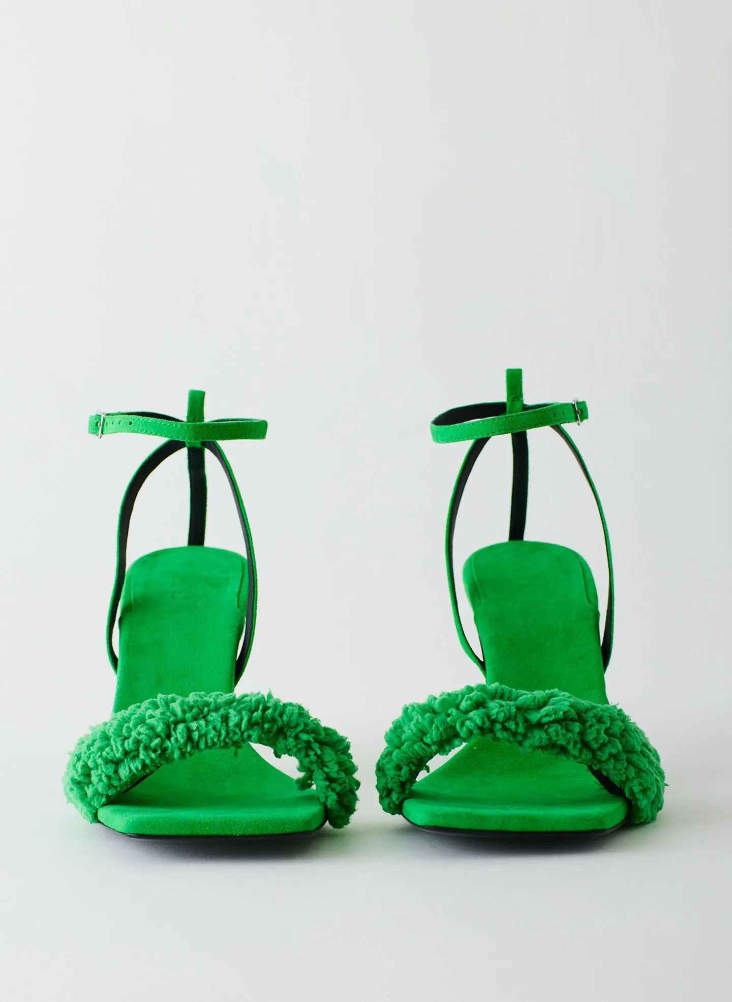 Hugh Suede & Faux Shearling Sandal sold by Tibi product image thumbnail 4