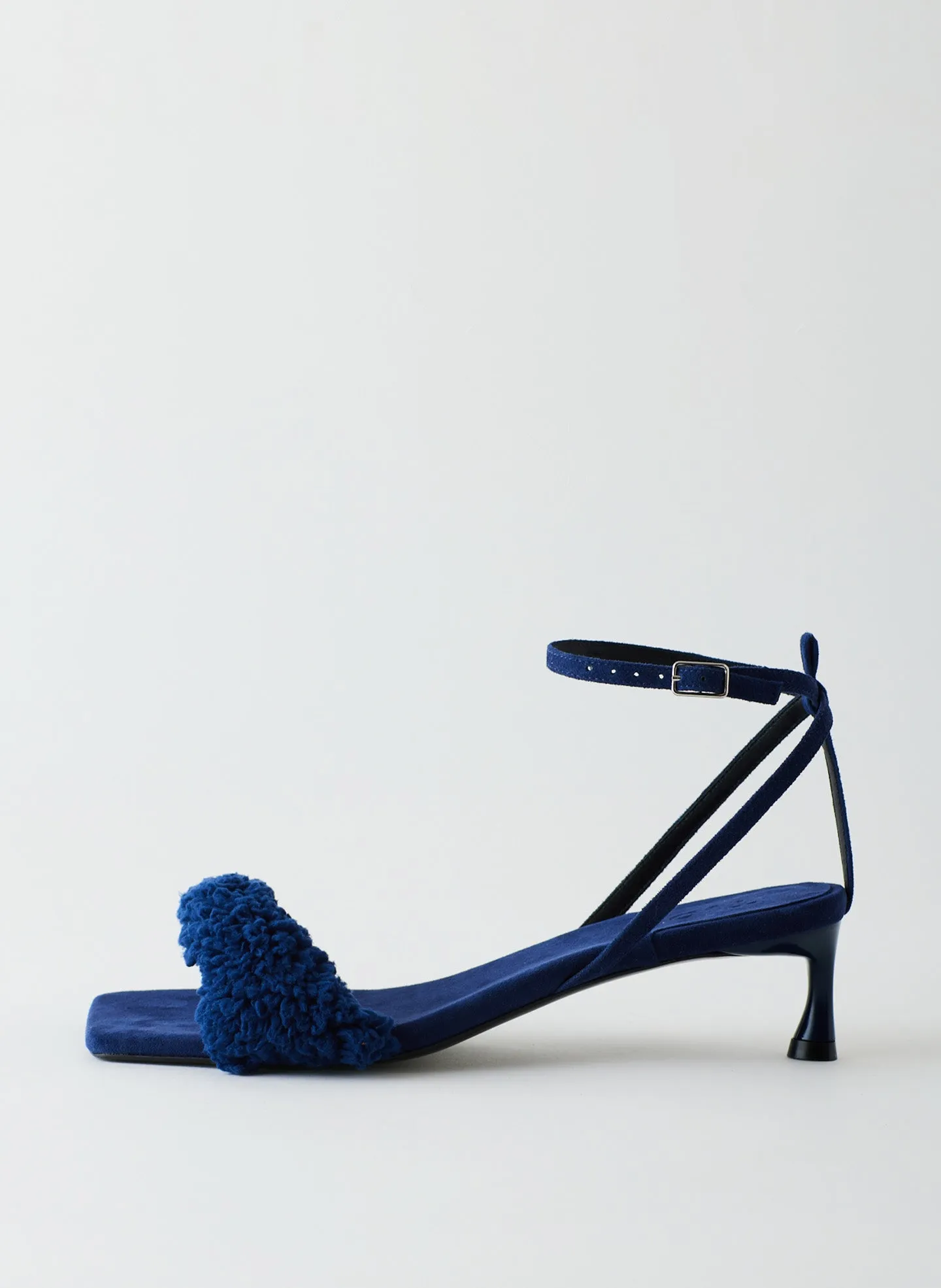 Cameron Suede & Faux Shearling Sandal sold by Tibi
