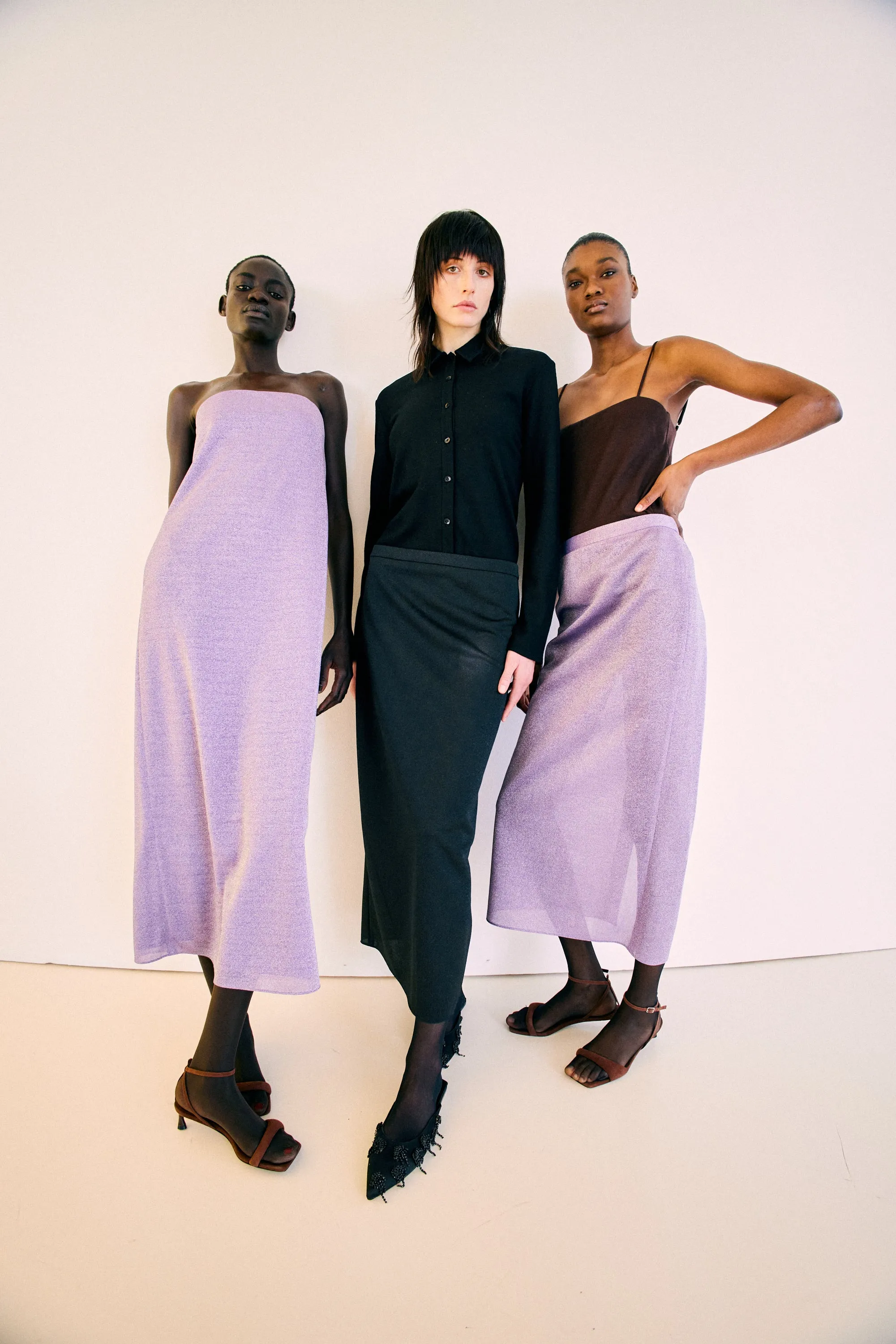 Wool Jersey Slim Shirt sold by Tibi product image thumbnail 2