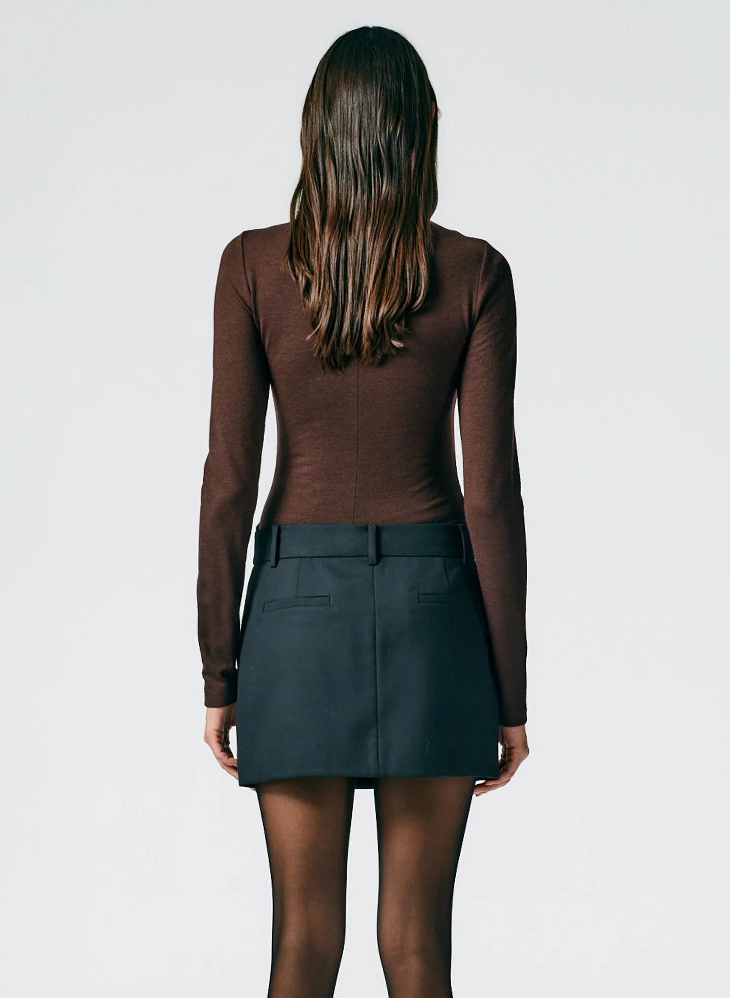 Wool Jersey Funnelneck Bodysuit sold by Tibi product image thumbnail 4