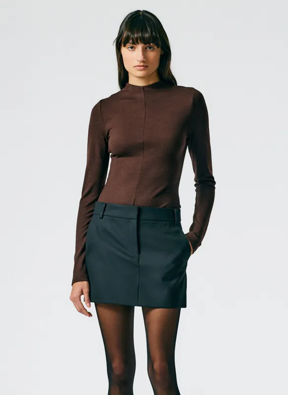 Wool Jersey Funnelneck Bodysuit sold by Tibi