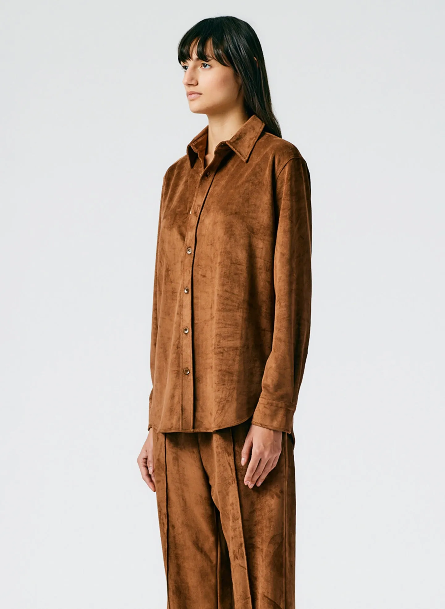 Ultrasuede Charlie Slim Men's Shirt sold by Tibi product image thumbnail 4