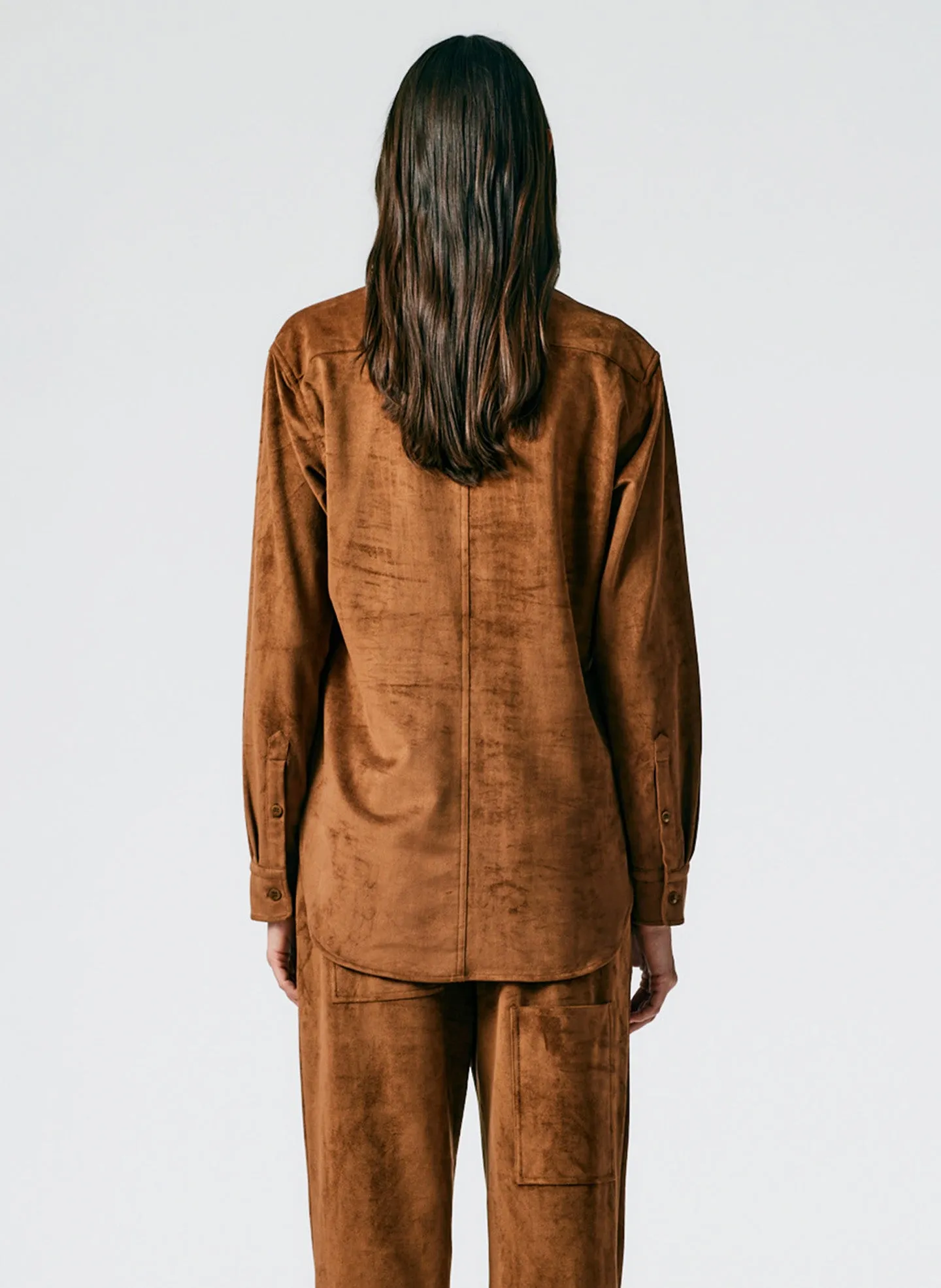 Ultrasuede Charlie Slim Men's Shirt sold by Tibi product image thumbnail 5