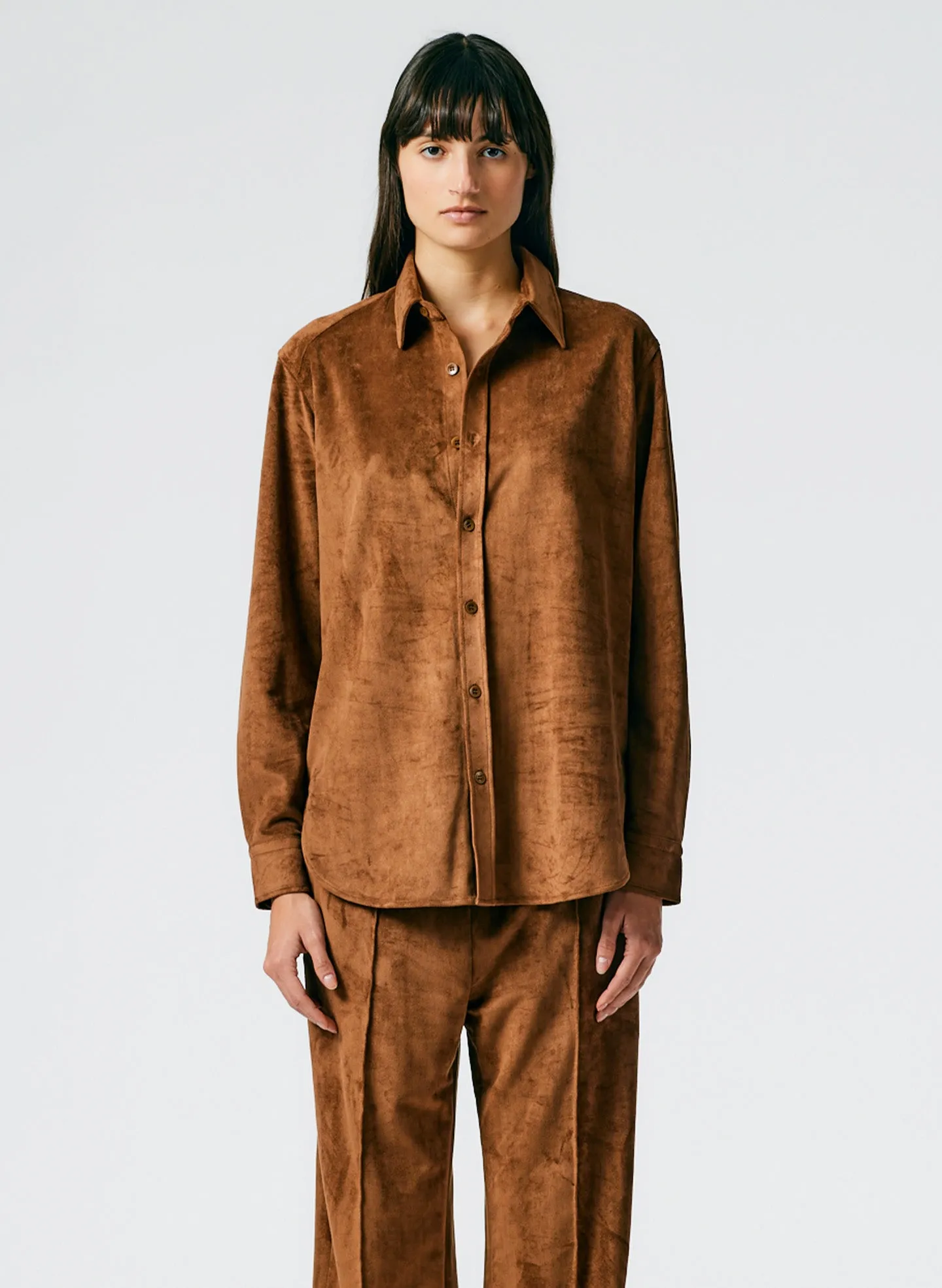 Ultrasuede Charlie Slim Men's Shirt sold by Tibi product image thumbnail 3