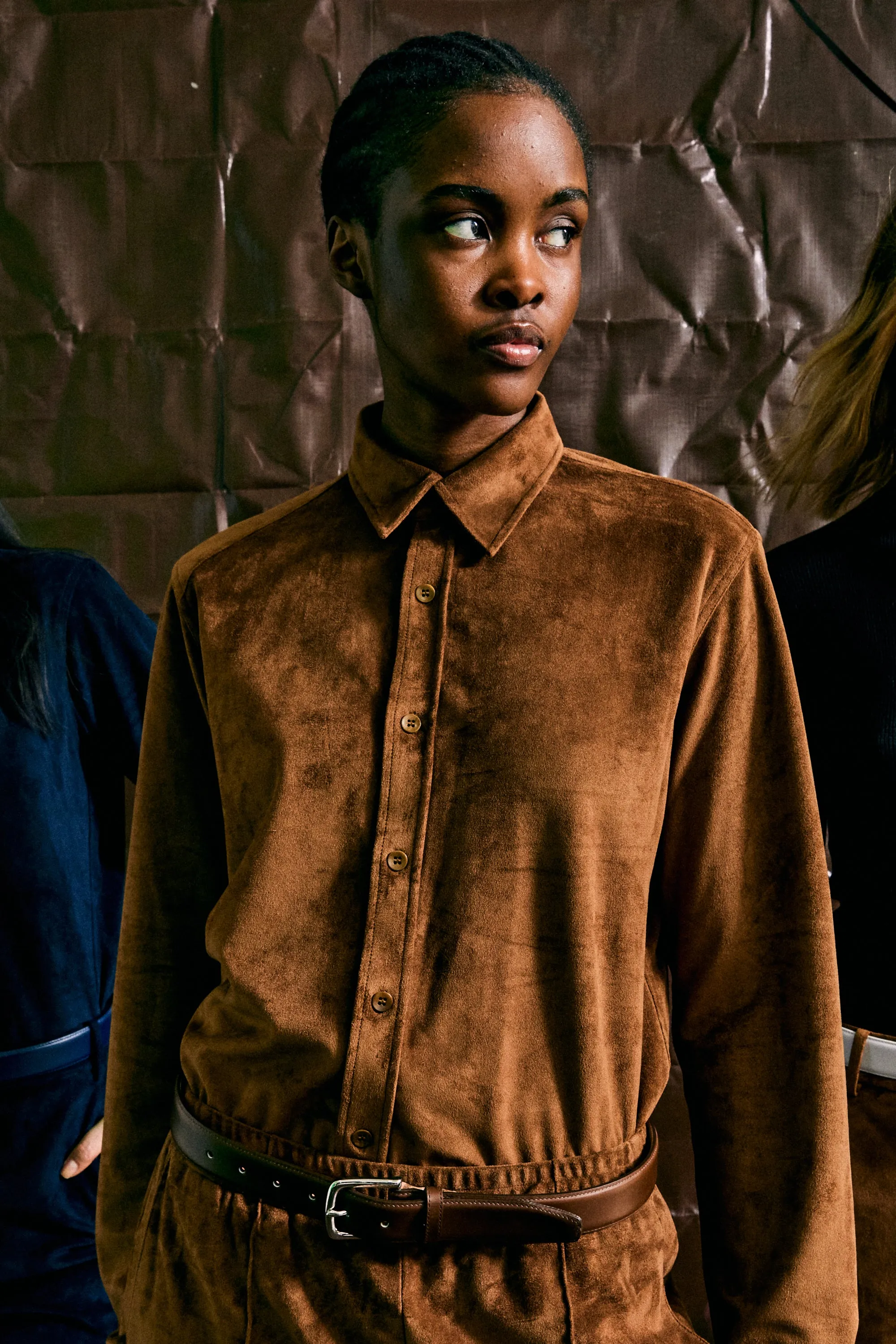 Ultrasuede Charlie Slim Men's Shirt sold by Tibi product image thumbnail 2