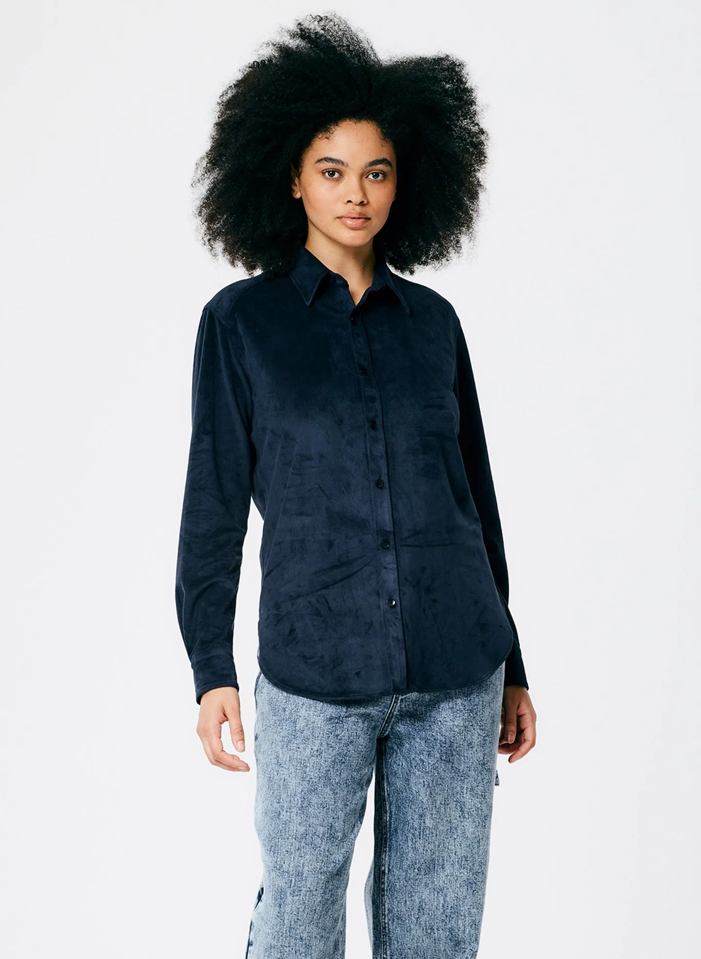 Ultrasuede Charlie Slim Men's Shirt sold by Tibi