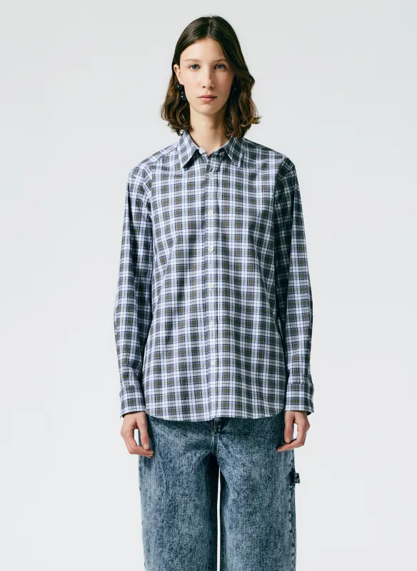 Reynolds Plaid Charlie Men's Slim Shirt made by Tibi