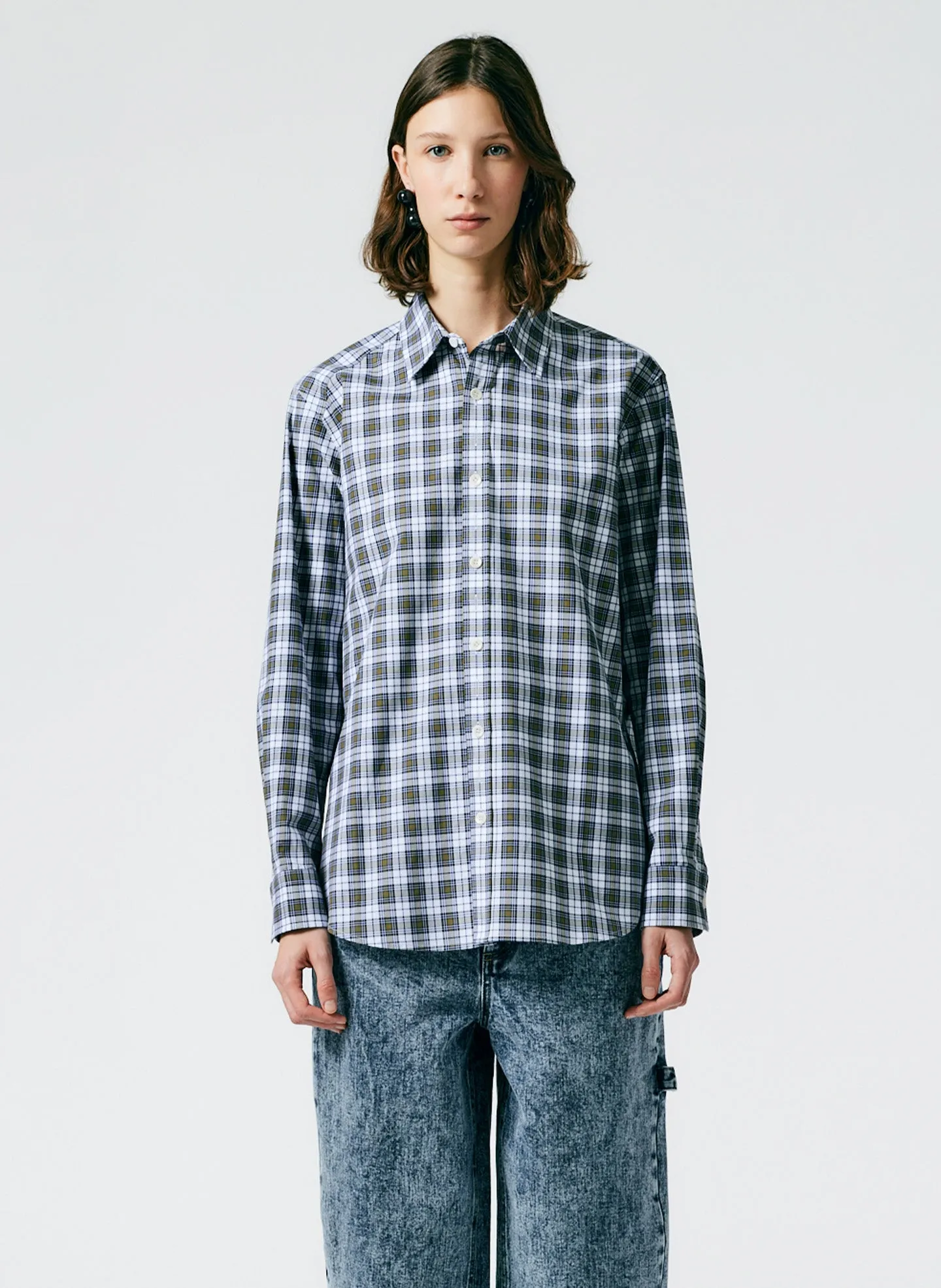 Reynolds Plaid Charlie Men's Slim Shirt sold by Tibi