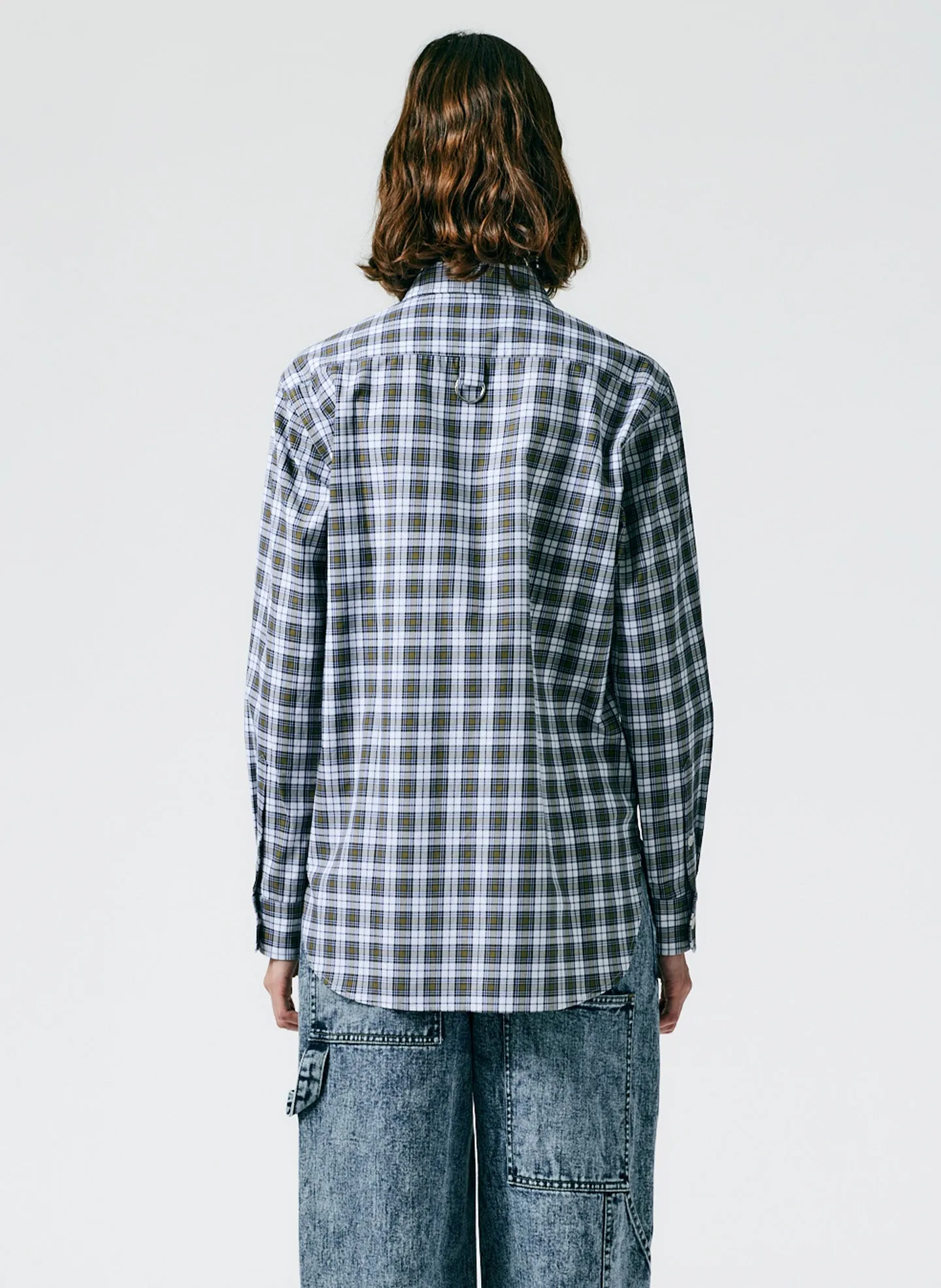 Reynolds Plaid Charlie Men's Slim Shirt sold by Tibi product image thumbnail 3