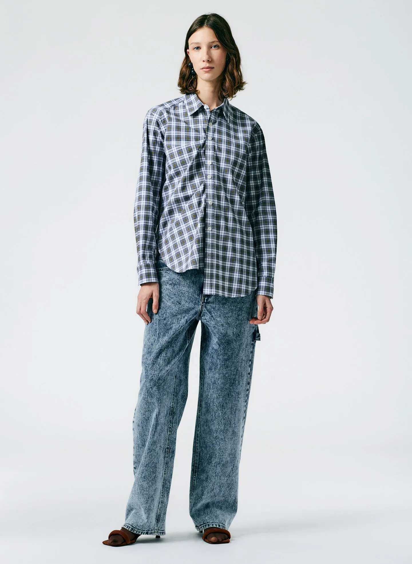 Reynolds Plaid Charlie Men's Slim Shirt sold by Tibi product image thumbnail 5