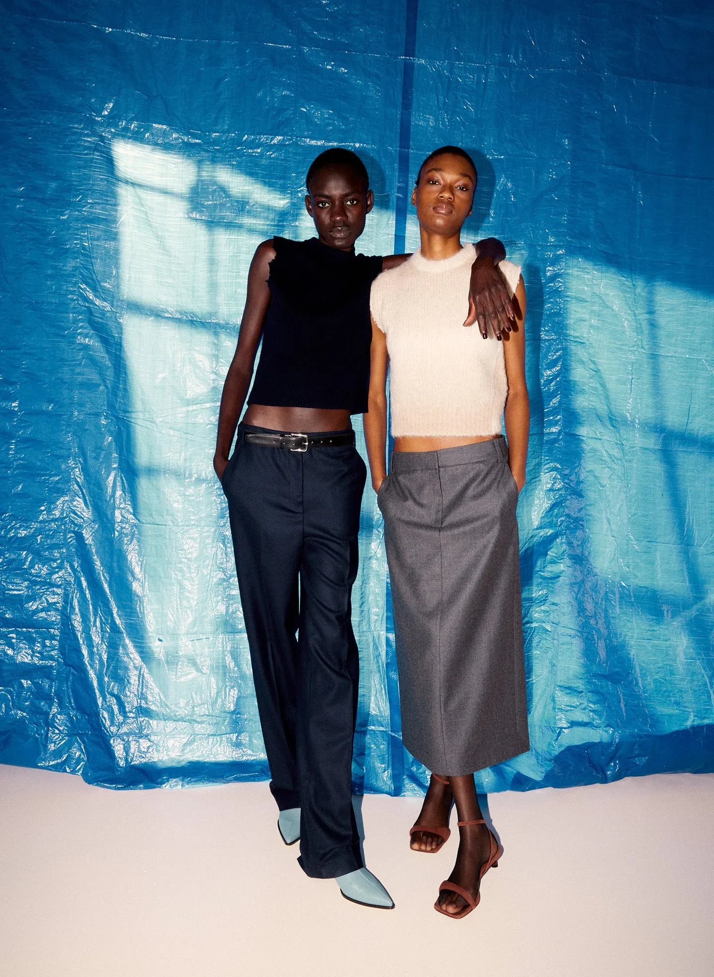 Ombre Superfine Alpaca Shrunken Cutoff Vest sold by Tibi product image thumbnail 2