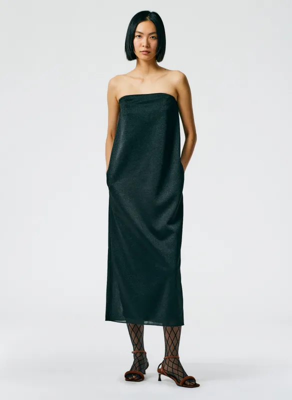 Lurex Haze Strapless Dress made by Tibi