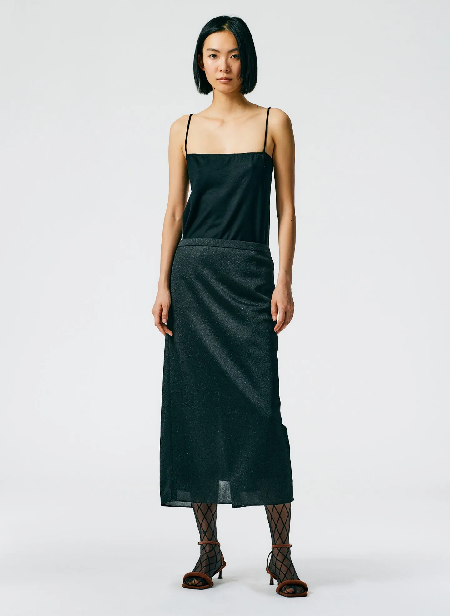 Lurex Haze Pencil Skirt sold by Tibi